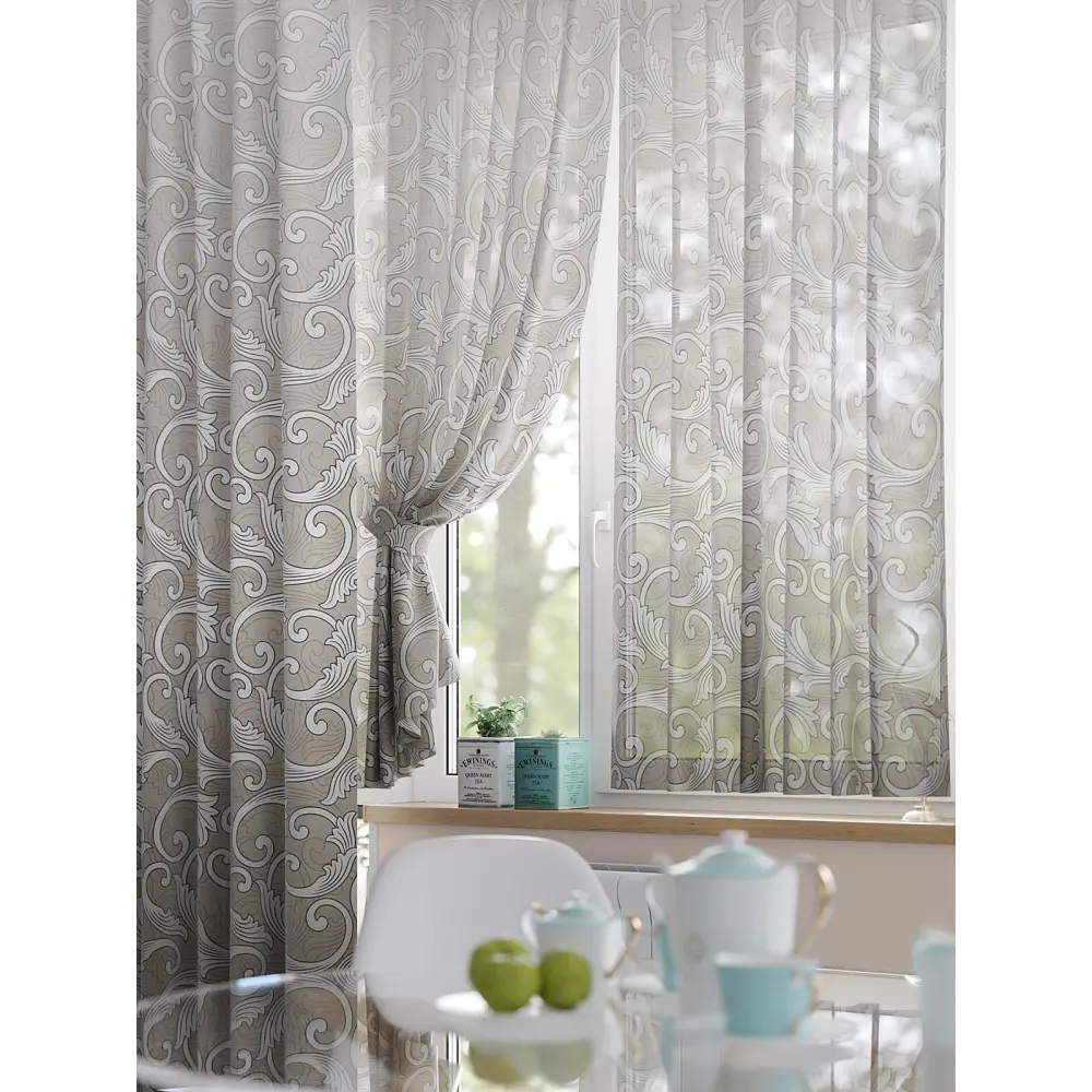 Фото Комплект штор At home Базовая коллекция AT549020-240 на шторной ленте 240x150 см цвет бежевый Фото Комплект штор At home Базовая коллекция AT549020-240 на шторной ленте 240x150 см цвет бежевый