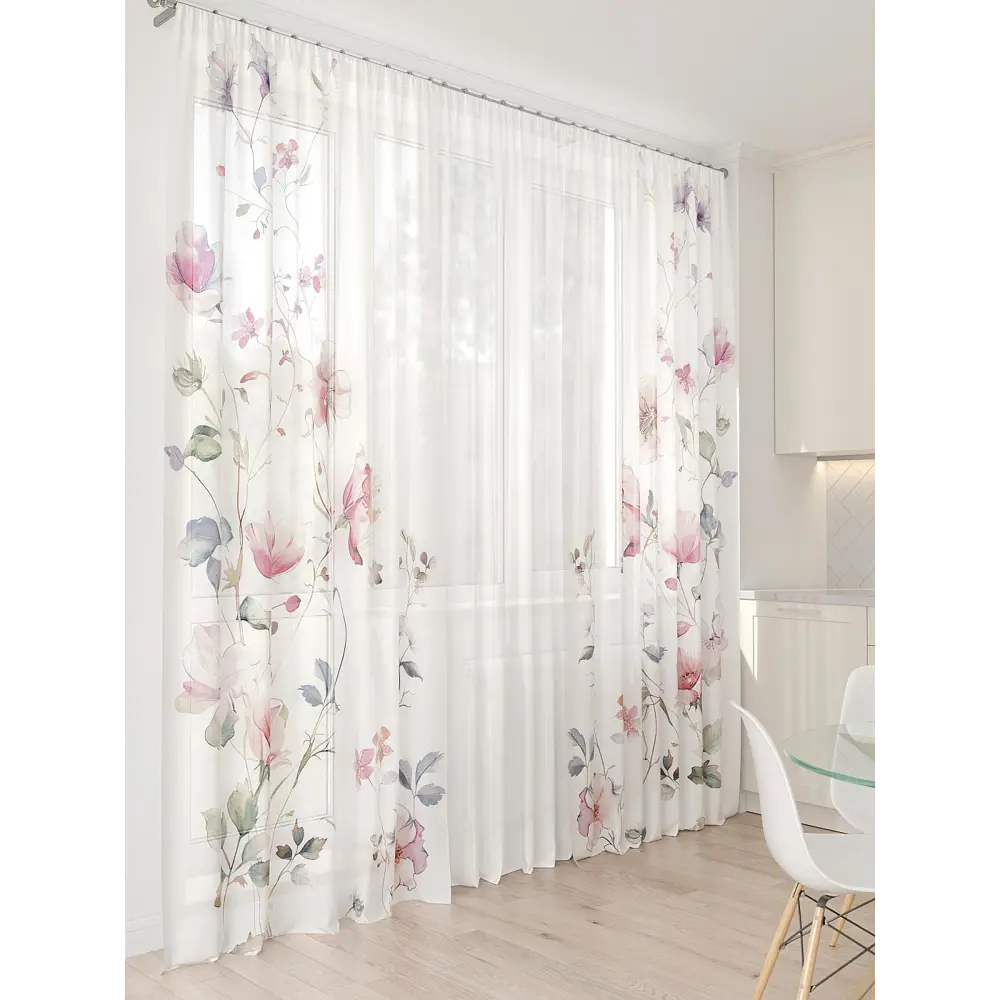 Фото 2 Тюль At home Базовая коллекция AT994070 на шторной ленте 260x450 см цвет бежевый Фото 2 Тюль At home Базовая коллекция AT994070 на шторной ленте 260x450 см цвет бежевый