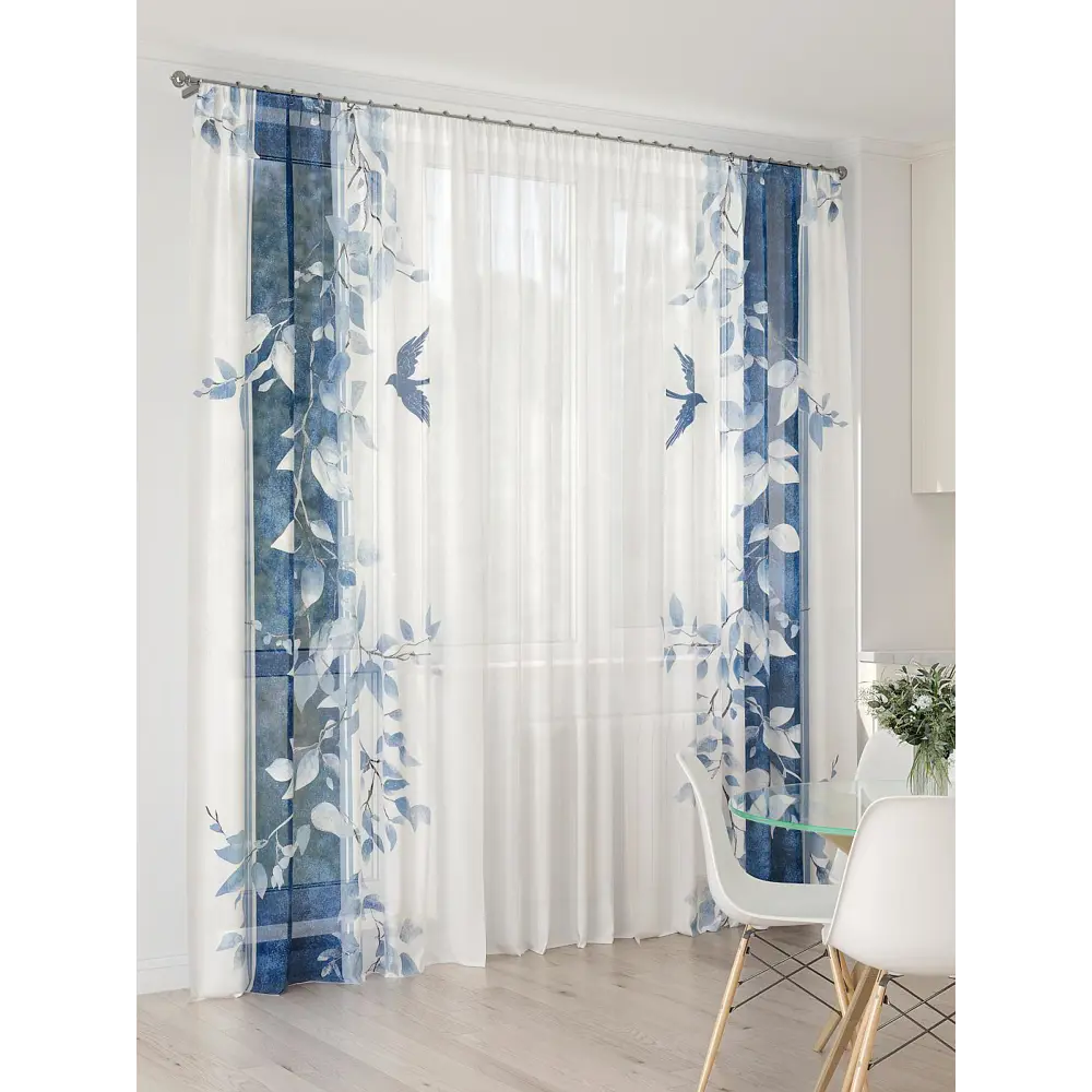 Фото 7 Тюль At home Базовая коллекция AT994068 на шторной ленте 260x450 см цвет бежевый Фото 7 Тюль At home Базовая коллекция AT994068 на шторной ленте 260x450 см цвет бежевый