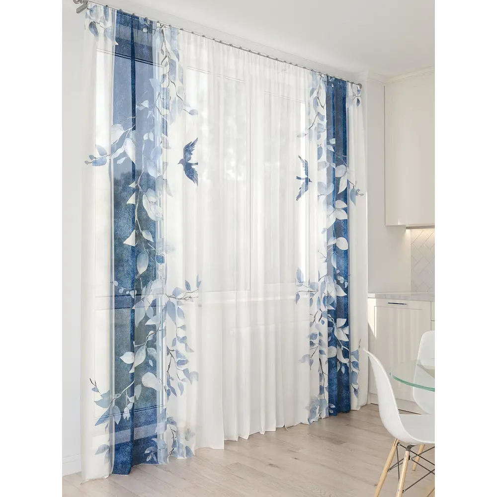 Фото 5 Тюль At home Базовая коллекция AT994068 на шторной ленте 260x450 см цвет бежевый Фото 5 Тюль At home Базовая коллекция AT994068 на шторной ленте 260x450 см цвет бежевый