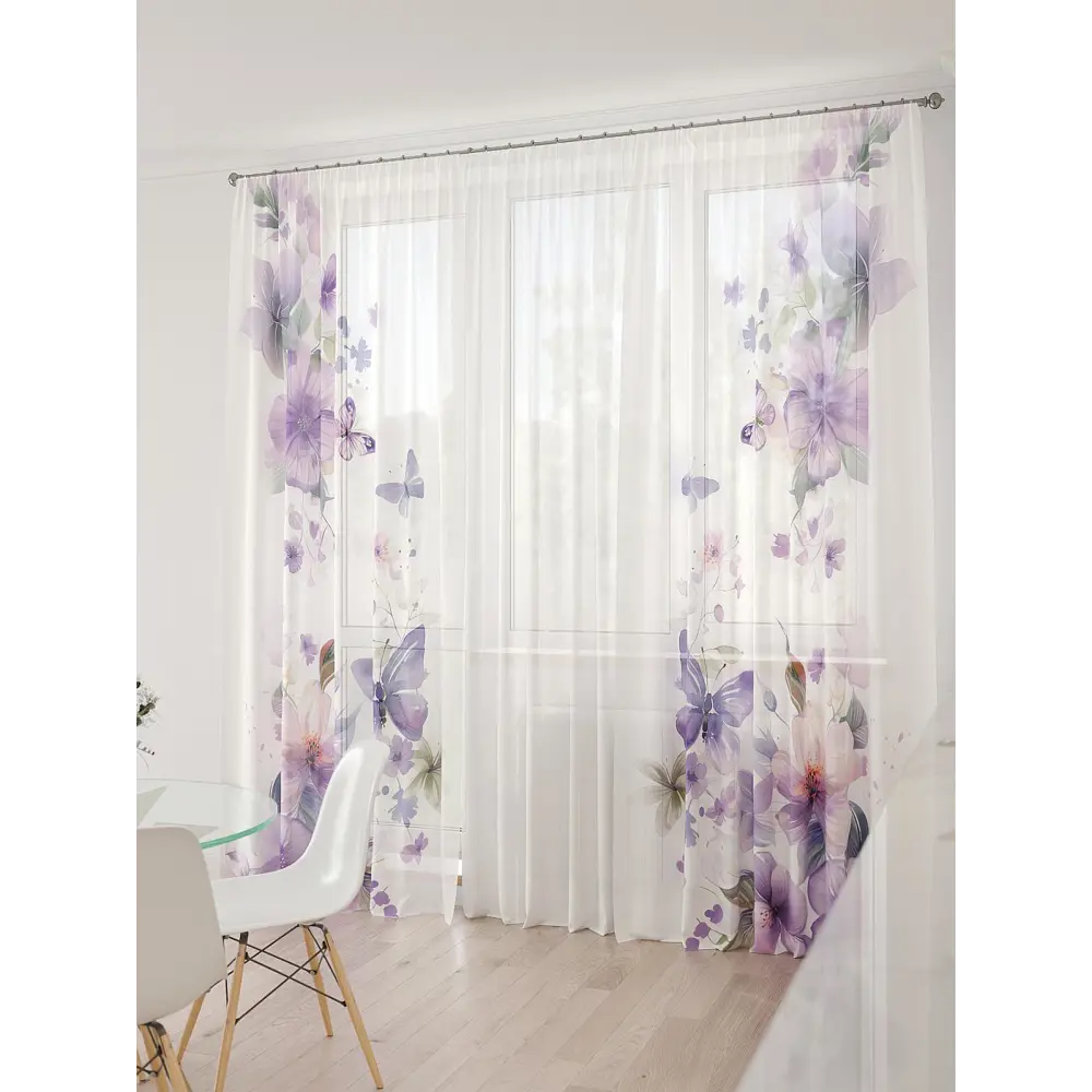 Фото 6 Тюль At home Базовая коллекция AT994067 на шторной ленте 260x450 см цвет бежевый Фото 6 Тюль At home Базовая коллекция AT994067 на шторной ленте 260x450 см цвет бежевый