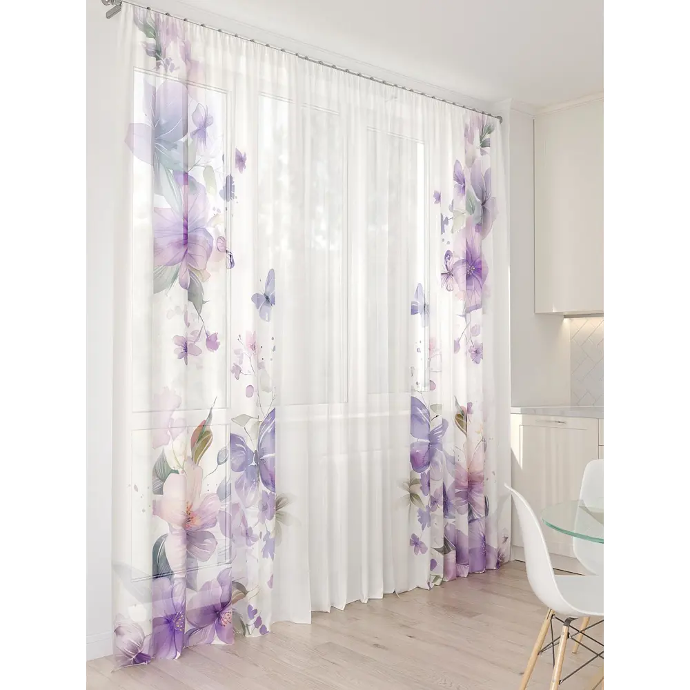 Фото 7 Тюль At home Базовая коллекция AT994067 на шторной ленте 260x450 см цвет бежевый Фото 7 Тюль At home Базовая коллекция AT994067 на шторной ленте 260x450 см цвет бежевый