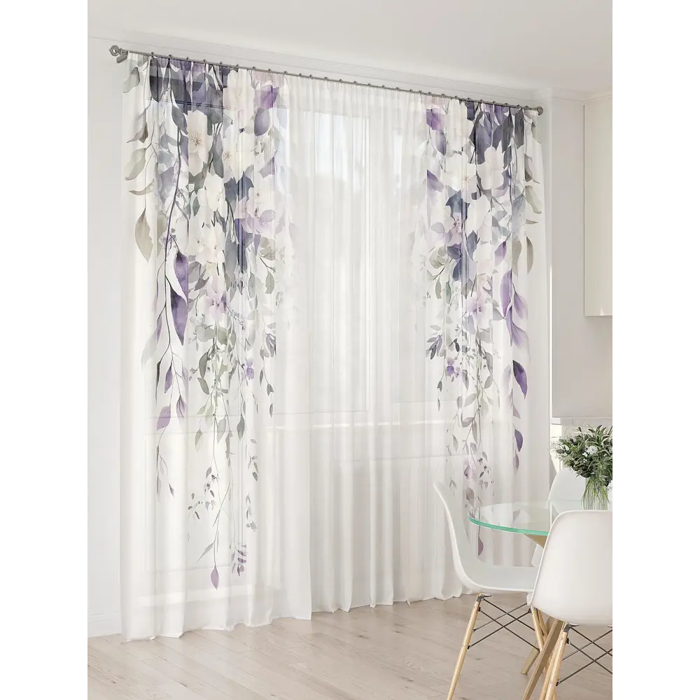 Фото 2 Тюль At home Базовая коллекция AT994065 на шторной ленте 260x450 см цвет бежевый Фото 2 Тюль At home Базовая коллекция AT994065 на шторной ленте 260x450 см цвет бежевый