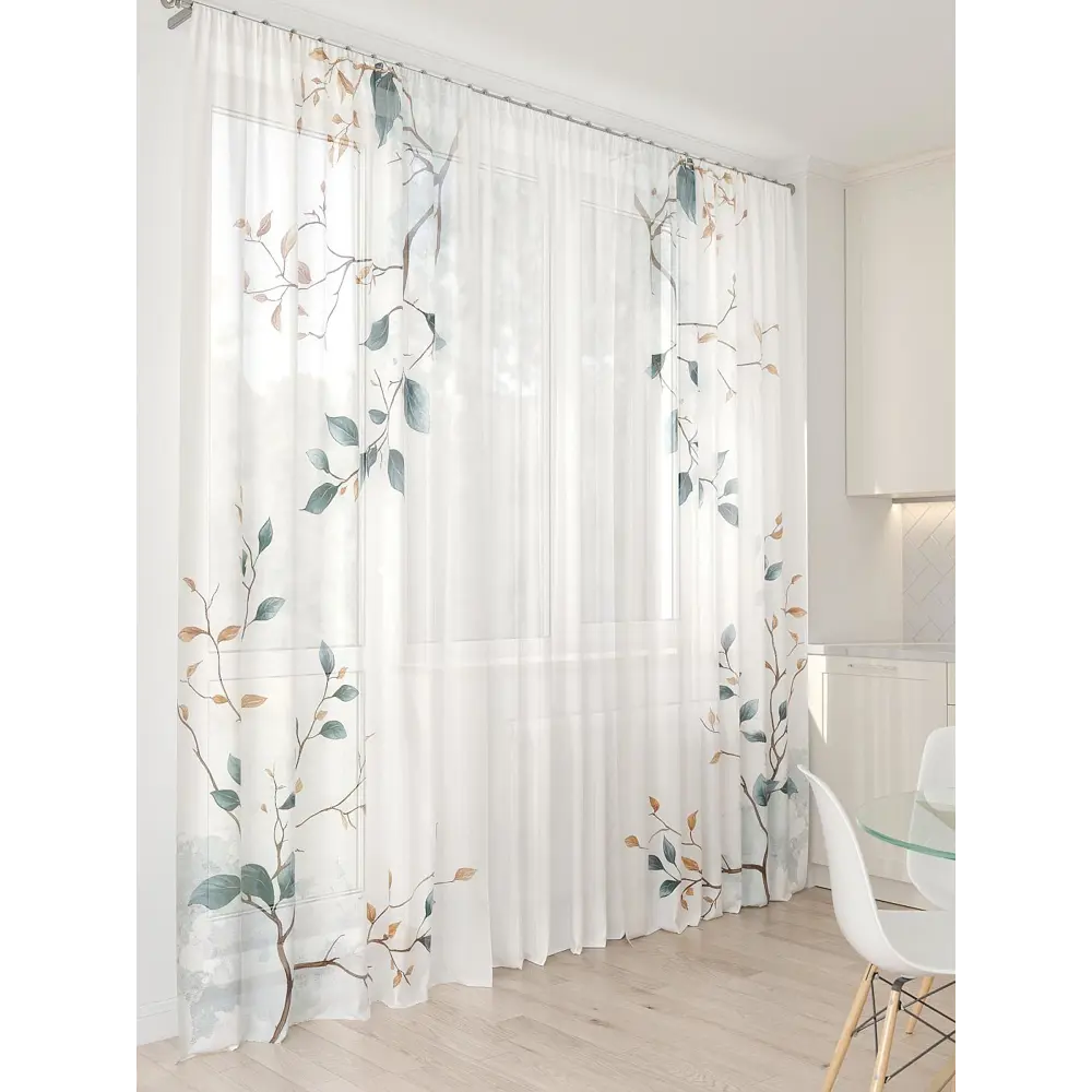 Фото 3 Тюль At home Базовая коллекция AT994063 на шторной ленте 260x450 см цвет бежевый Фото 3 Тюль At home Базовая коллекция AT994063 на шторной ленте 260x450 см цвет бежевый