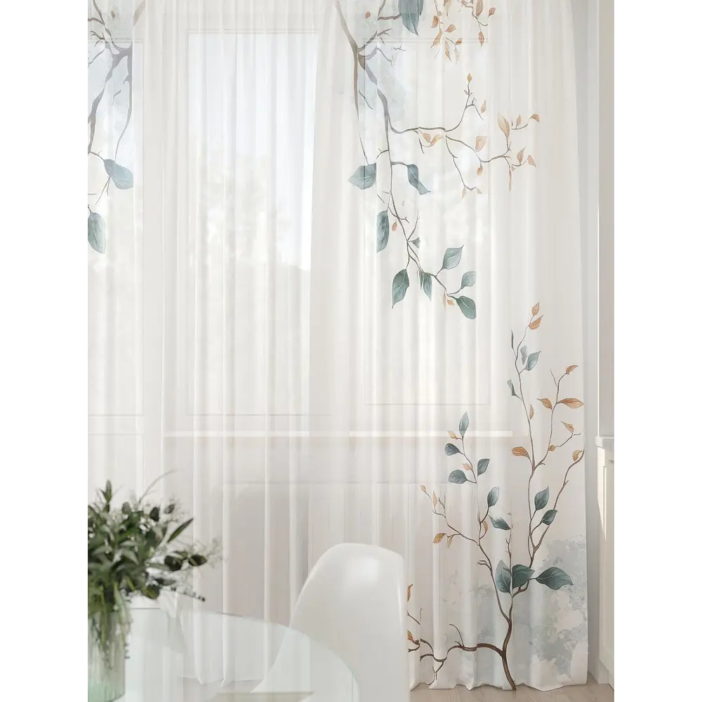 Фото 8 Тюль At home Базовая коллекция AT994063 на шторной ленте 260x450 см цвет бежевый Фото 8 Тюль At home Базовая коллекция AT994063 на шторной ленте 260x450 см цвет бежевый