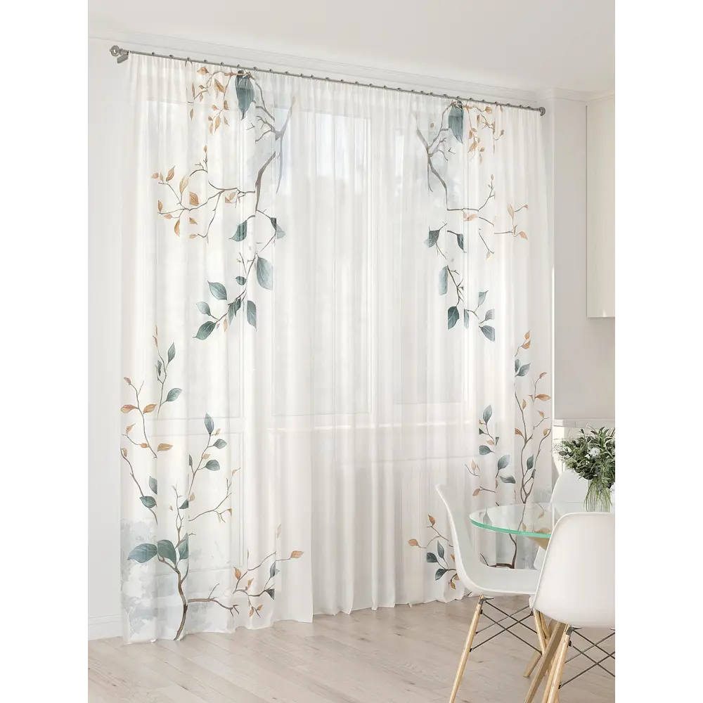 Фото 2 Тюль At home Базовая коллекция AT994063 на шторной ленте 260x450 см цвет бежевый Фото 2 Тюль At home Базовая коллекция AT994063 на шторной ленте 260x450 см цвет бежевый