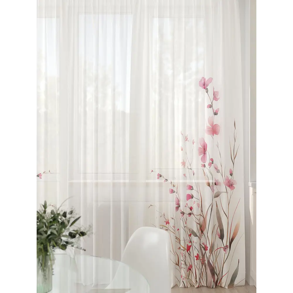 Фото 5 Тюль At home Базовая коллекция AT994053 на шторной ленте 260x450 см цвет бежевый Фото 5 Тюль At home Базовая коллекция AT994053 на шторной ленте 260x450 см цвет бежевый