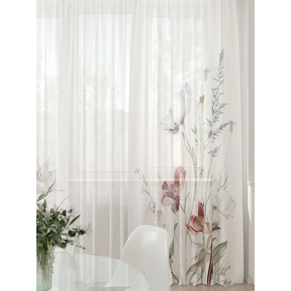 Фото 3 Тюль At home Базовая коллекция AT994052 на шторной ленте 260x450 см цвет бежевый Фото 3 Тюль At home Базовая коллекция AT994052 на шторной ленте 260x450 см цвет бежевый