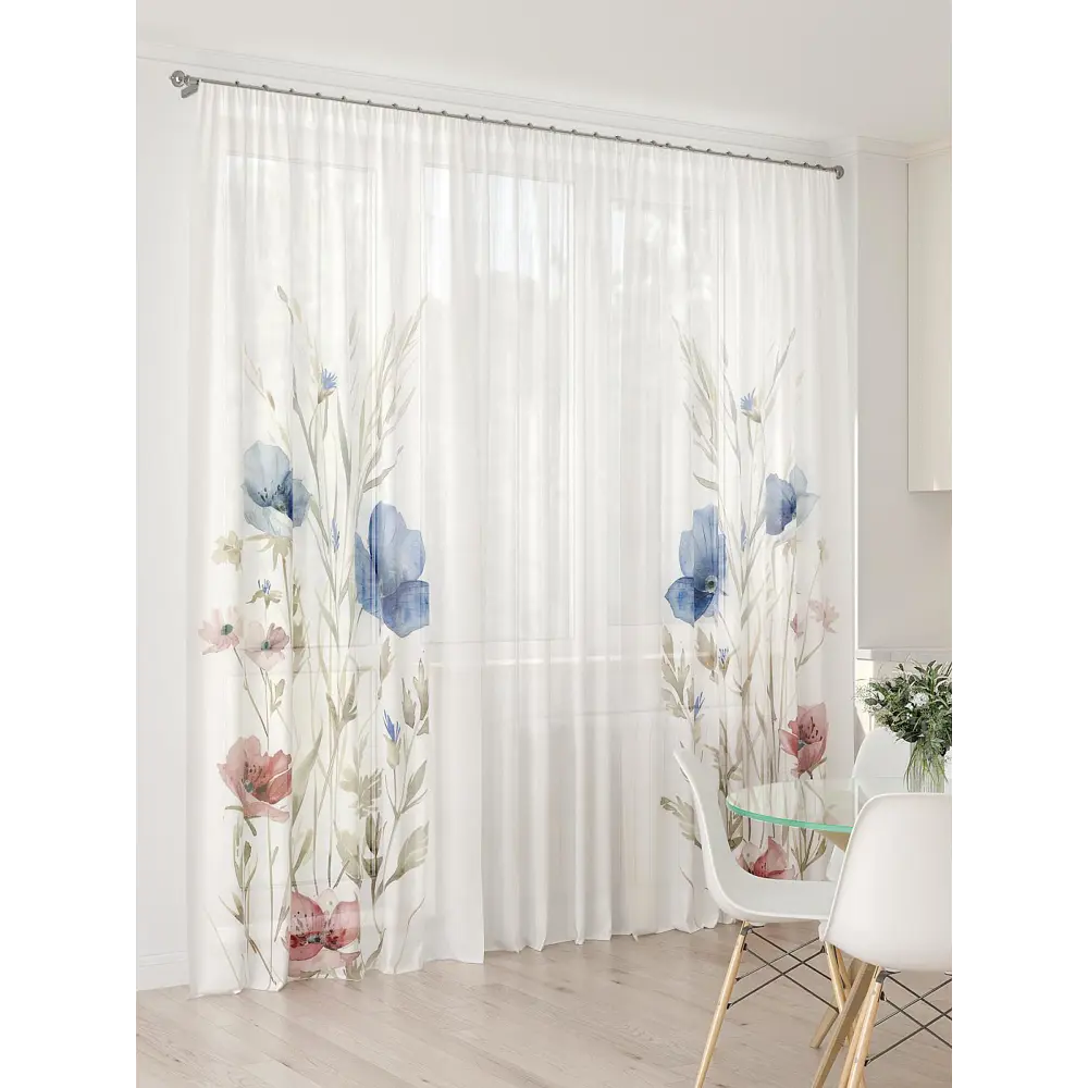Фото 4 Тюль At home Базовая коллекция AT994051 на шторной ленте 260x450 см цвет бежевый Фото 4 Тюль At home Базовая коллекция AT994051 на шторной ленте 260x450 см цвет бежевый