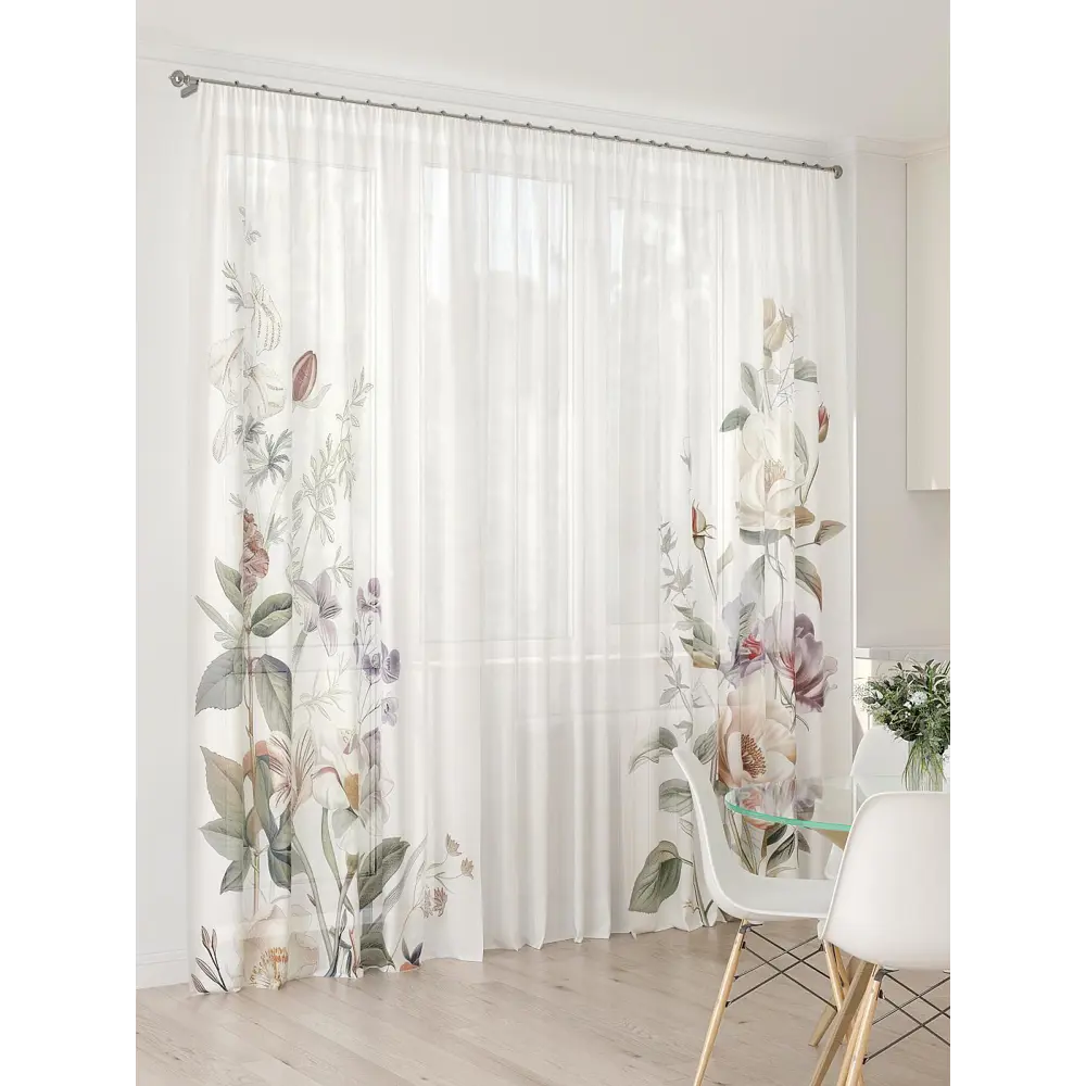 Фото 8 Тюль At home Базовая коллекция AT994048 на шторной ленте 260x450 см цвет бежевый Фото 8 Тюль At home Базовая коллекция AT994048 на шторной ленте 260x450 см цвет бежевый