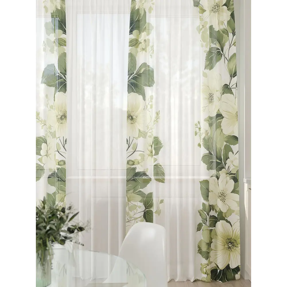 Фото 8 Тюль At home Базовая коллекция AT994035 на шторной ленте 260x450 см цвет белый Фото 8 Тюль At home Базовая коллекция AT994035 на шторной ленте 260x450 см цвет белый