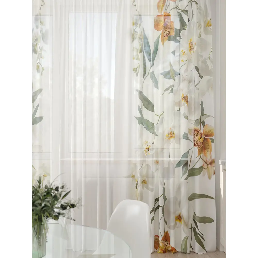 Фото 2 Тюль At home Базовая коллекция AT994033 на шторной ленте 260x450 см цвет бежевый Фото 2 Тюль At home Базовая коллекция AT994033 на шторной ленте 260x450 см цвет бежевый