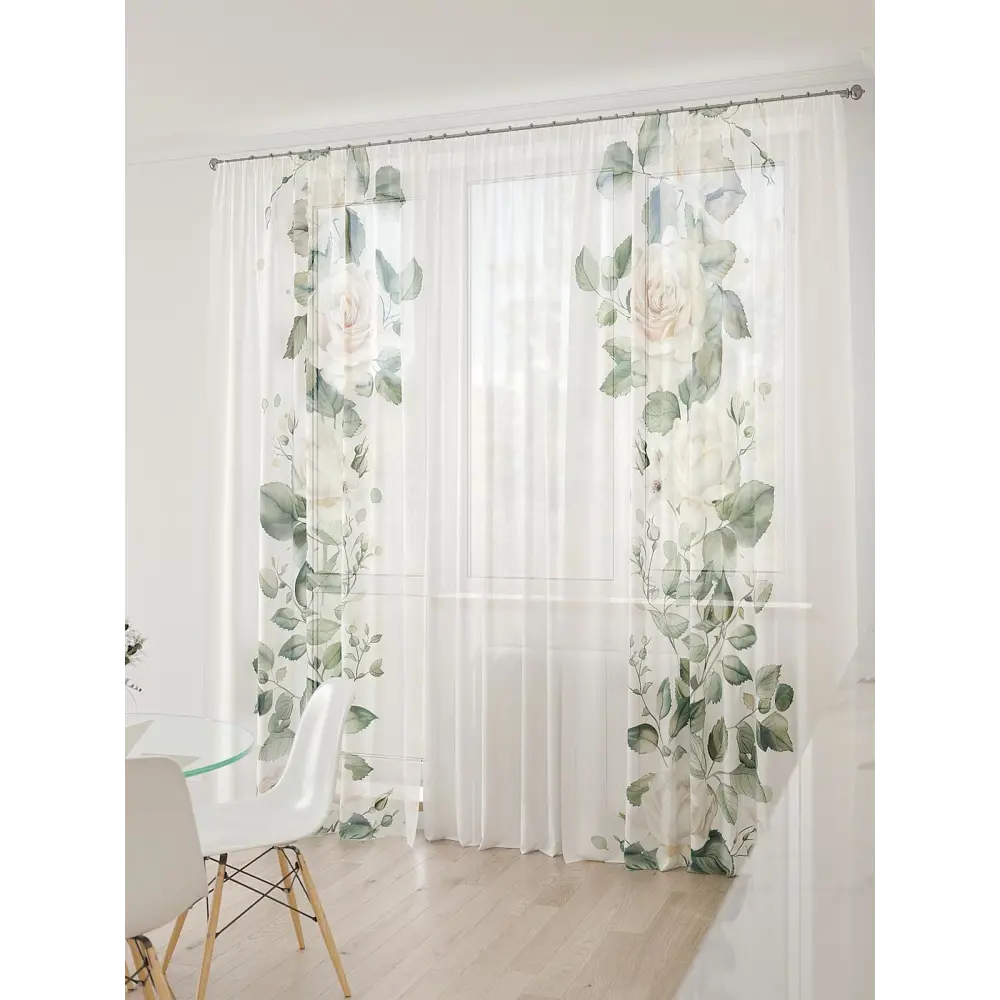 Фото 5 Тюль At home Базовая коллекция AT994029 на шторной ленте 260x450 см цвет бежевый Фото 5 Тюль At home Базовая коллекция AT994029 на шторной ленте 260x450 см цвет бежевый