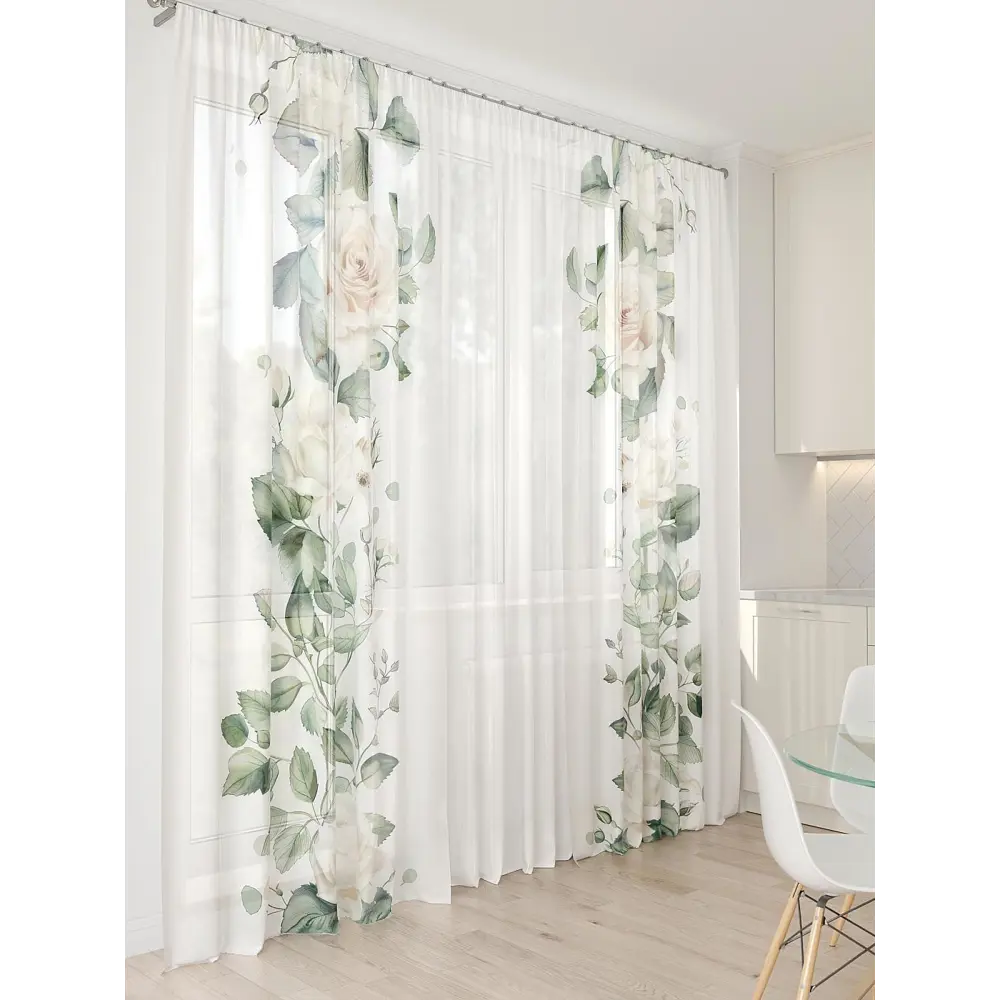 Фото 8 Тюль At home Базовая коллекция AT994029 на шторной ленте 260x450 см цвет бежевый Фото 8 Тюль At home Базовая коллекция AT994029 на шторной ленте 260x450 см цвет бежевый