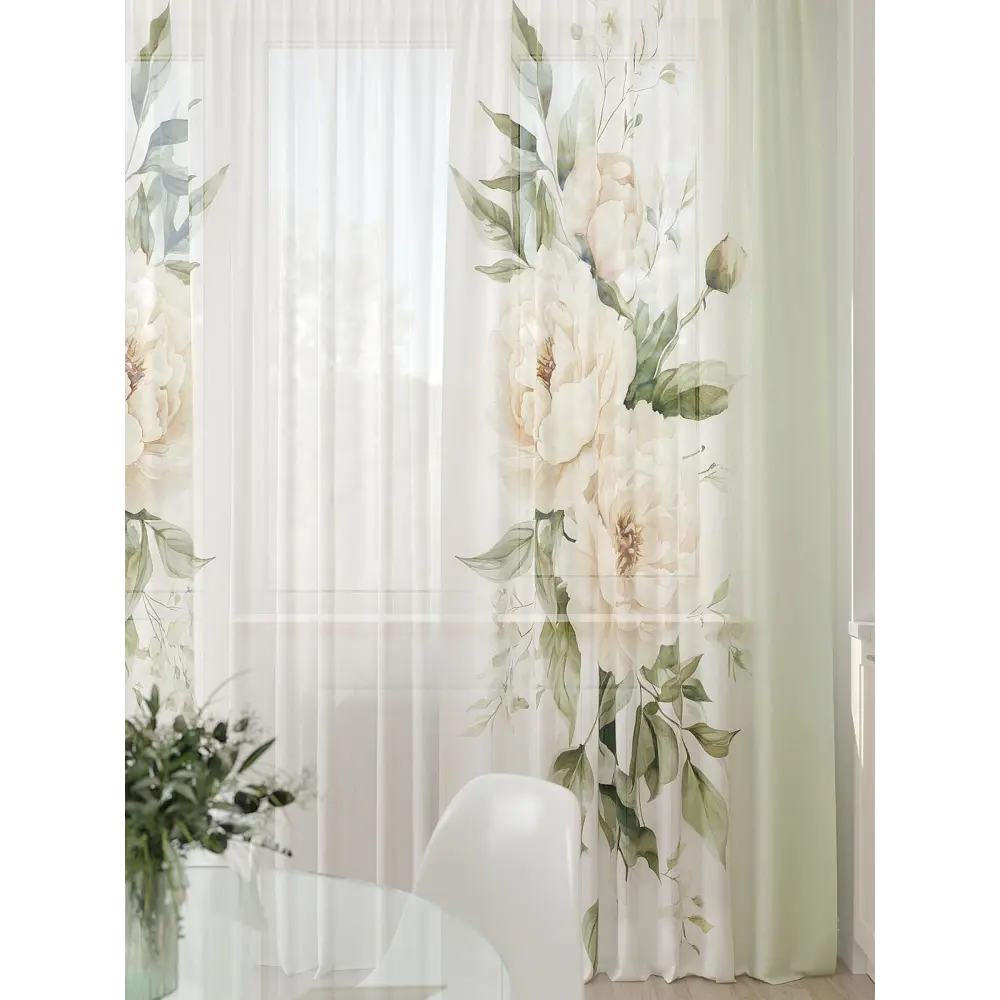 Фото 2 Тюль At home Базовая коллекция AT994027 на шторной ленте 260x450 см цвет бежевый Фото 2 Тюль At home Базовая коллекция AT994027 на шторной ленте 260x450 см цвет бежевый