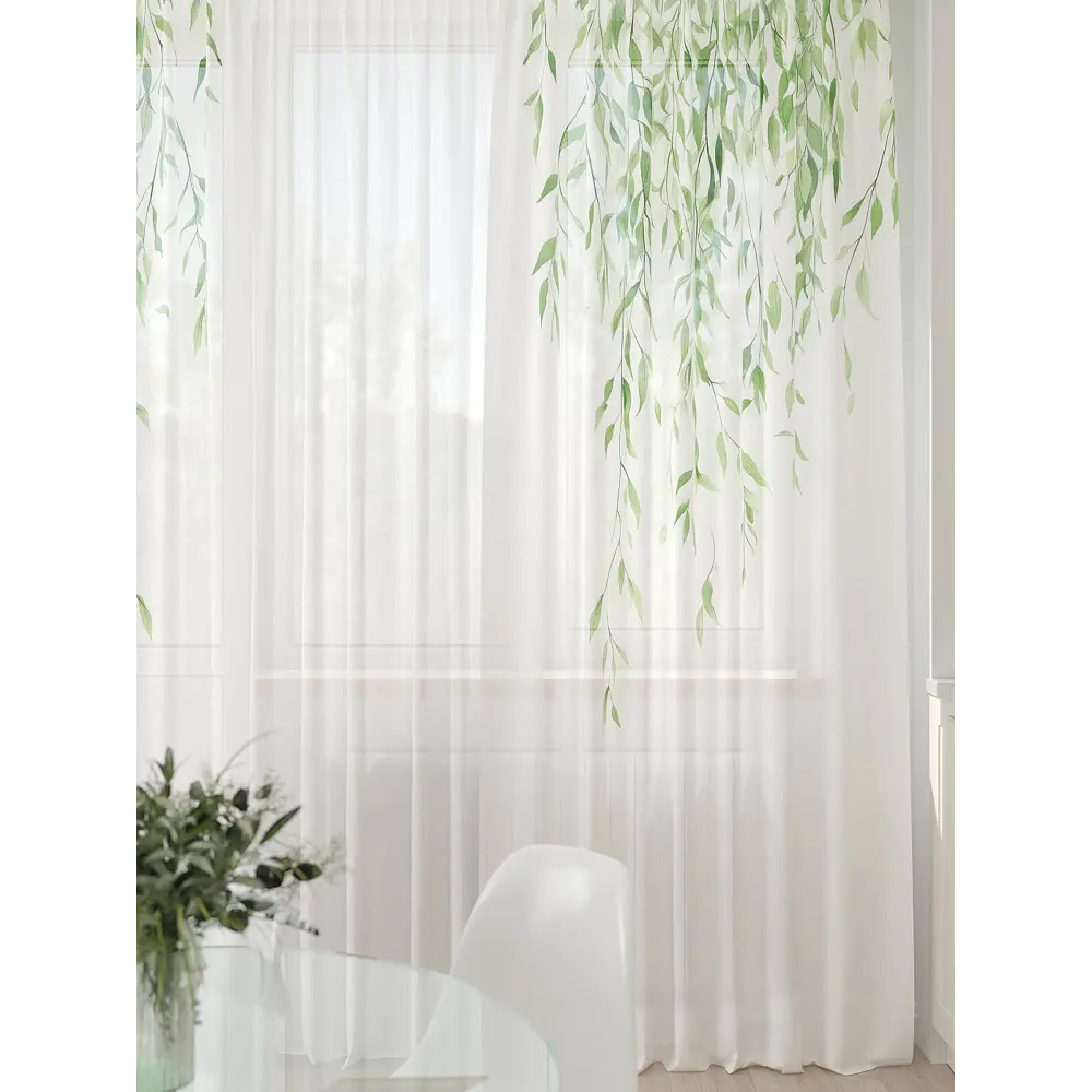 Фото 6 Тюль At home Базовая коллекция AT994021 на шторной ленте 260x450 см цвет белый Фото 6 Тюль At home Базовая коллекция AT994021 на шторной ленте 260x450 см цвет белый