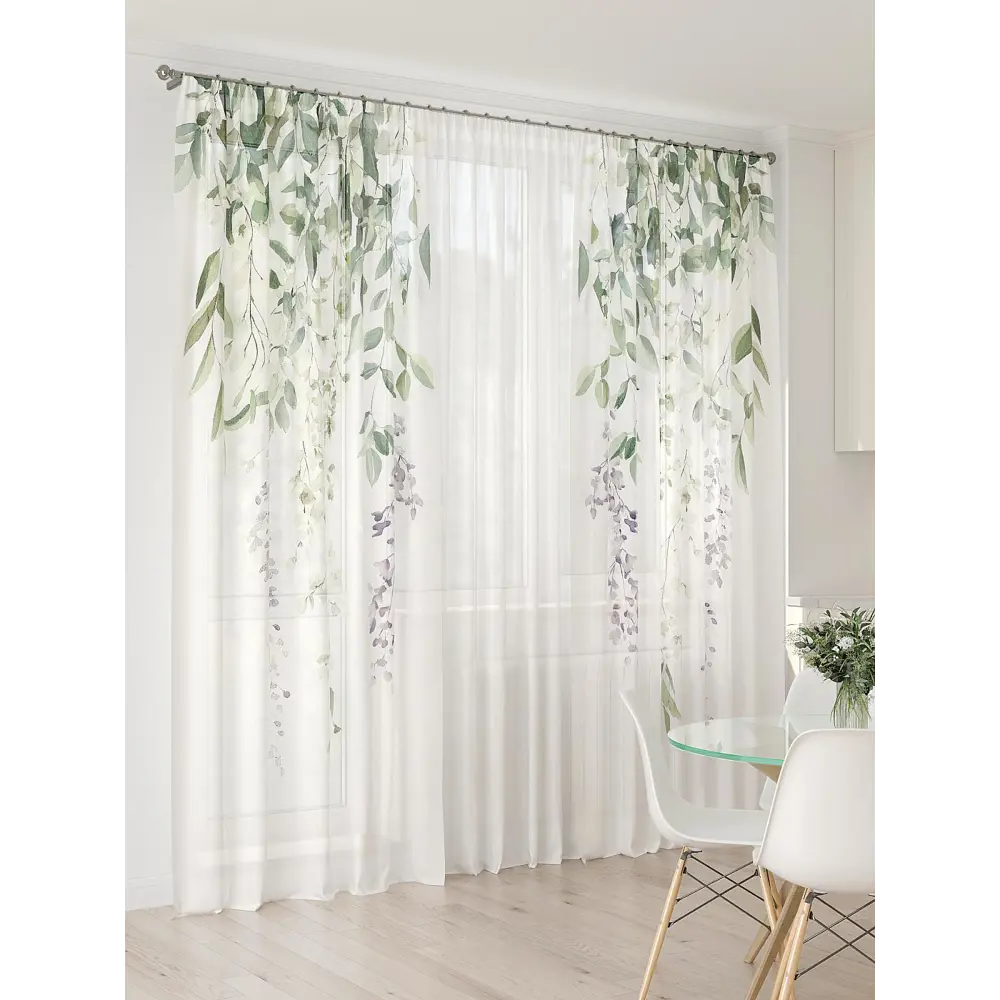 Фото 2 Тюль At home Базовая коллекция AT994018 на шторной ленте 260x450 см цвет бежевый Фото 2 Тюль At home Базовая коллекция AT994018 на шторной ленте 260x450 см цвет бежевый