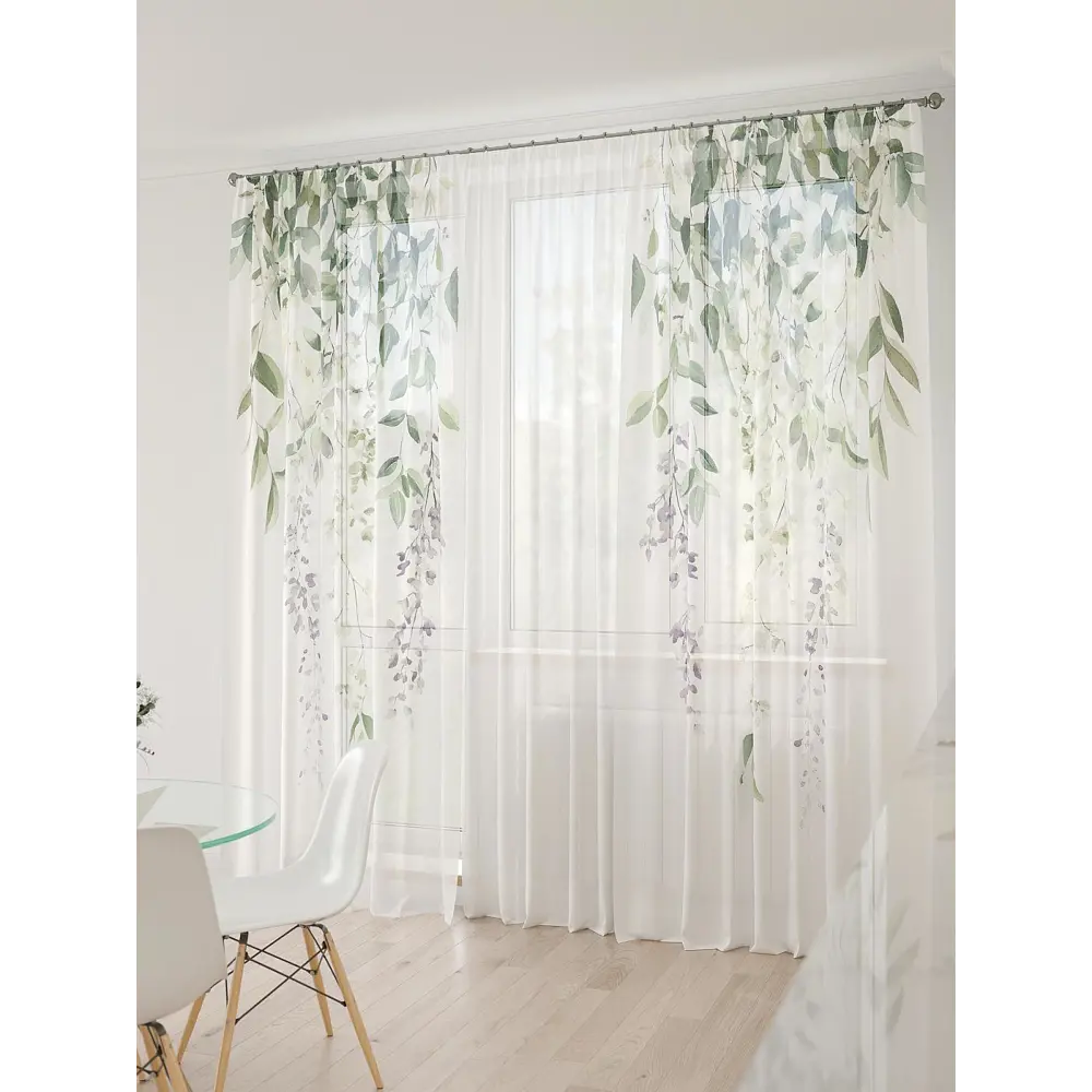 Фото 3 Тюль At home Базовая коллекция AT994018 на шторной ленте 260x450 см цвет бежевый Фото 3 Тюль At home Базовая коллекция AT994018 на шторной ленте 260x450 см цвет бежевый