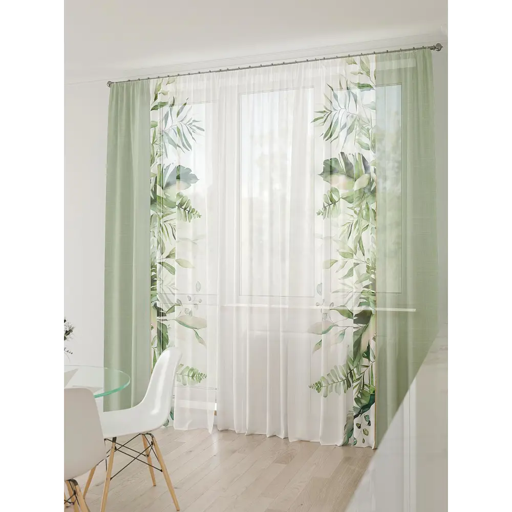 Фото 7 Тюль At home Базовая коллекция AT994013 на шторной ленте 260x450 см цвет бежевый Фото 7 Тюль At home Базовая коллекция AT994013 на шторной ленте 260x450 см цвет бежевый