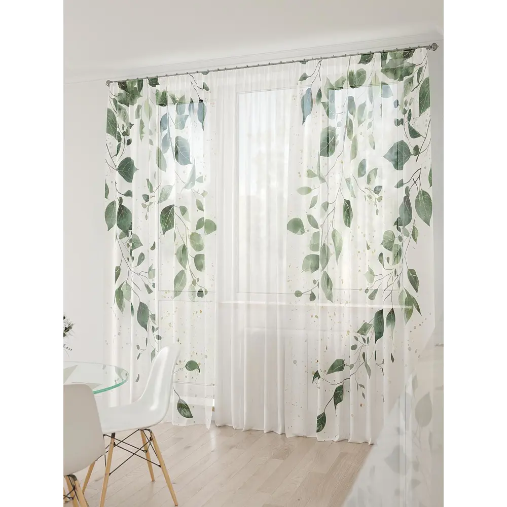 Фото 4 Тюль At home Базовая коллекция AT994011 на шторной ленте 260x450 см цвет бежевый Фото 4 Тюль At home Базовая коллекция AT994011 на шторной ленте 260x450 см цвет бежевый