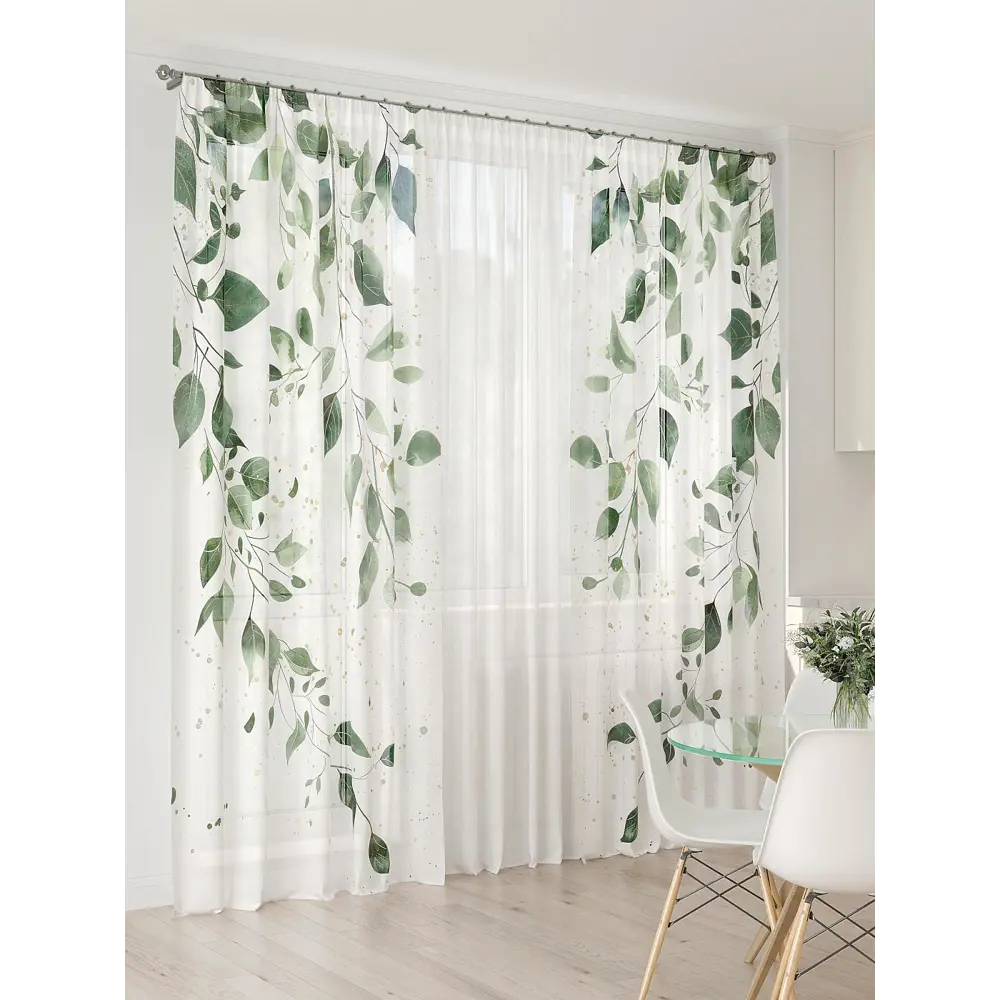 Фото 3 Тюль At home Базовая коллекция AT994011 на шторной ленте 260x450 см цвет бежевый Фото 3 Тюль At home Базовая коллекция AT994011 на шторной ленте 260x450 см цвет бежевый
