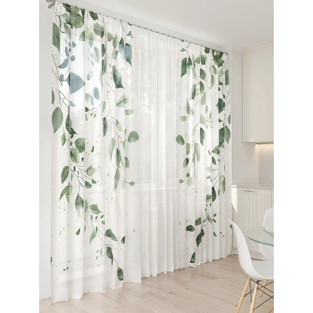Фото 6 Тюль At home Базовая коллекция AT994011 на шторной ленте 260x450 см цвет бежевый Фото 6 Тюль At home Базовая коллекция AT994011 на шторной ленте 260x450 см цвет бежевый