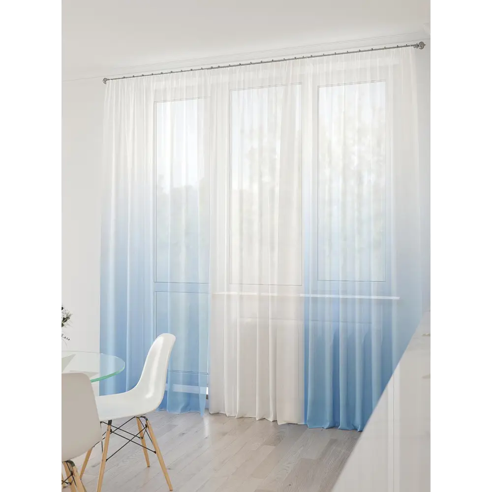 Фото 8 Тюль At home Базовая коллекция AT994190 на шторной ленте 260x450 см цвет белый Фото 8 Тюль At home Базовая коллекция AT994190 на шторной ленте 260x450 см цвет белый