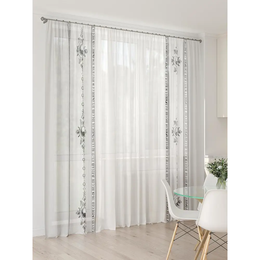 Фото 3 Тюль At home Базовая коллекция AT994152 на шторной ленте 260x450 см цвет бежевый Фото 3 Тюль At home Базовая коллекция AT994152 на шторной ленте 260x450 см цвет бежевый