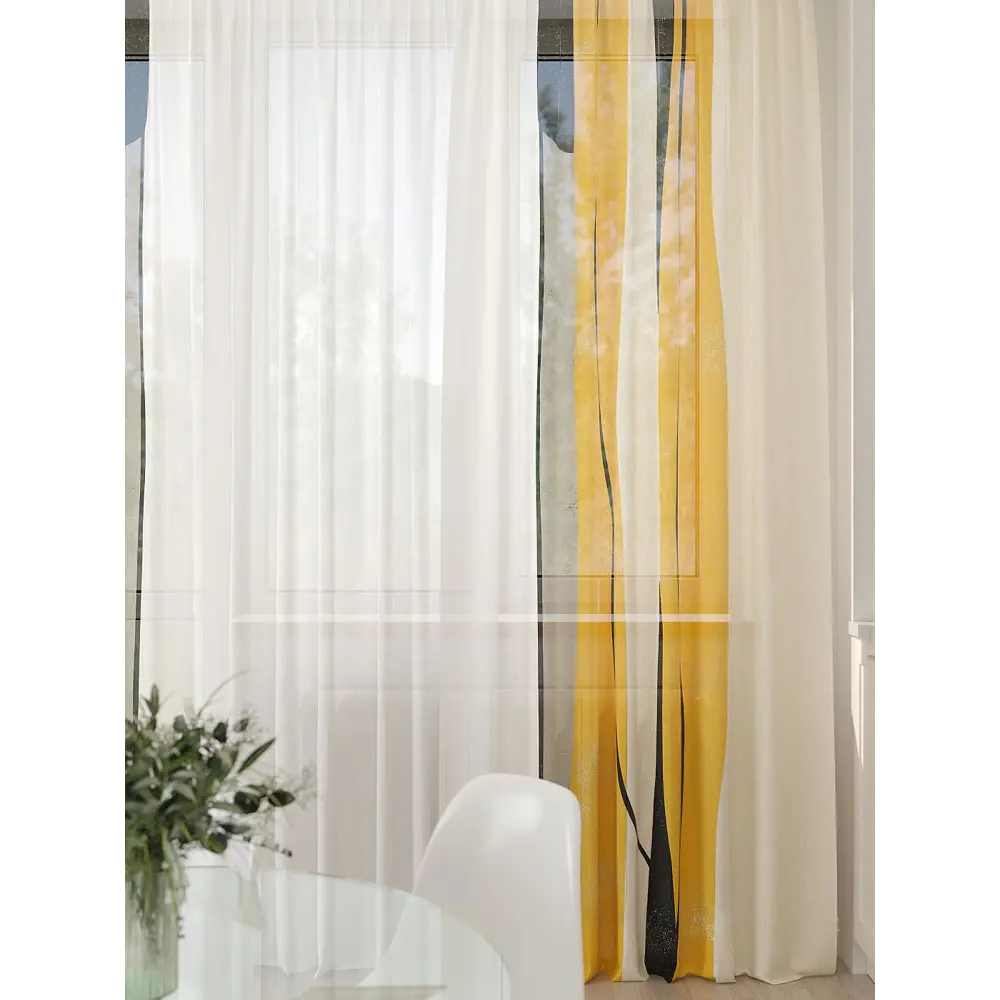Фото 5 Тюль At home Базовая коллекция AT994135 на шторной ленте 260x450 см цвет бежевый Фото 5 Тюль At home Базовая коллекция AT994135 на шторной ленте 260x450 см цвет бежевый
