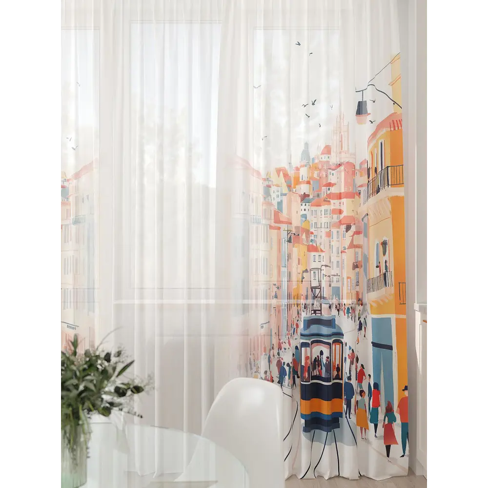 Фото 5 Тюль At home Базовая коллекция AT994134 на шторной ленте 260x450 см цвет бежевый Фото 5 Тюль At home Базовая коллекция AT994134 на шторной ленте 260x450 см цвет бежевый