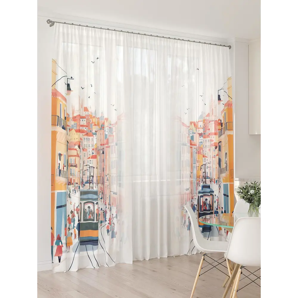 Фото 4 Тюль At home Базовая коллекция AT994134 на шторной ленте 260x450 см цвет бежевый Фото 4 Тюль At home Базовая коллекция AT994134 на шторной ленте 260x450 см цвет бежевый