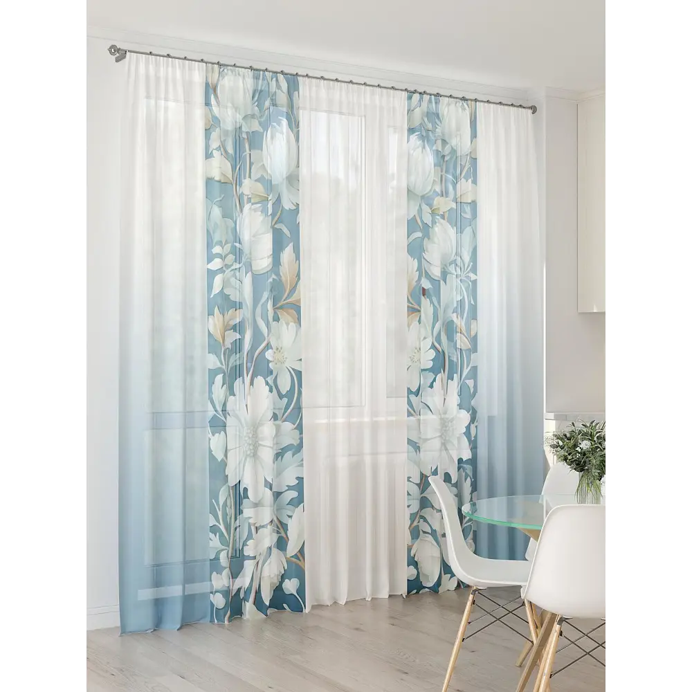 Фото 4 Тюль At home Базовая коллекция AT994095 на шторной ленте 260x450 см цвет бежевый Фото 4 Тюль At home Базовая коллекция AT994095 на шторной ленте 260x450 см цвет бежевый