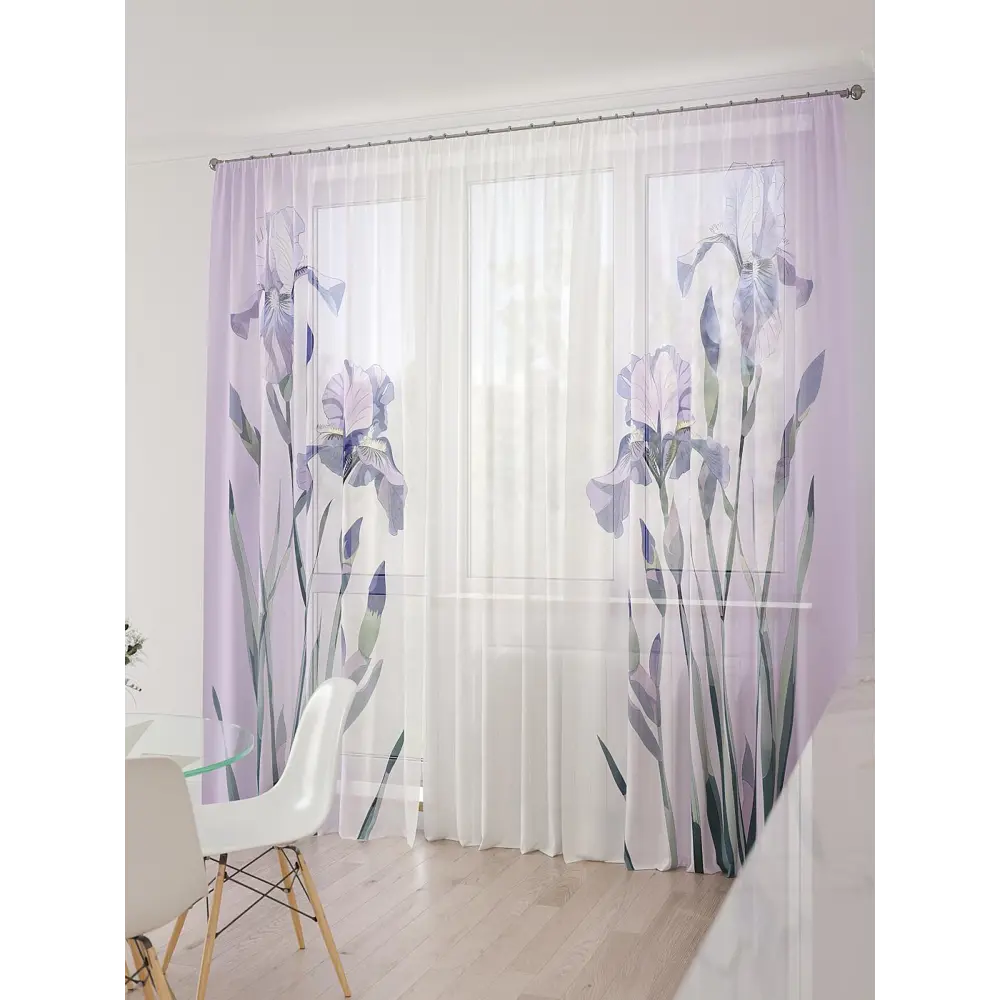 Фото 8 Тюль At home Базовая коллекция AT994094 на шторной ленте 260x450 см цвет белый Фото 8 Тюль At home Базовая коллекция AT994094 на шторной ленте 260x450 см цвет белый