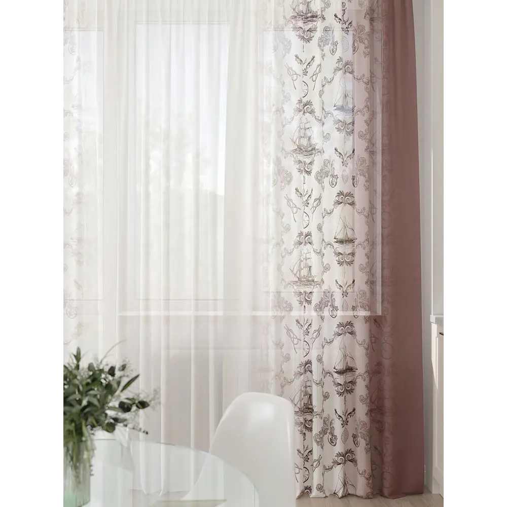 Фото 4 Тюль At home Базовая коллекция AT994087 на шторной ленте 260x450 см цвет белый Фото 4 Тюль At home Базовая коллекция AT994087 на шторной ленте 260x450 см цвет белый