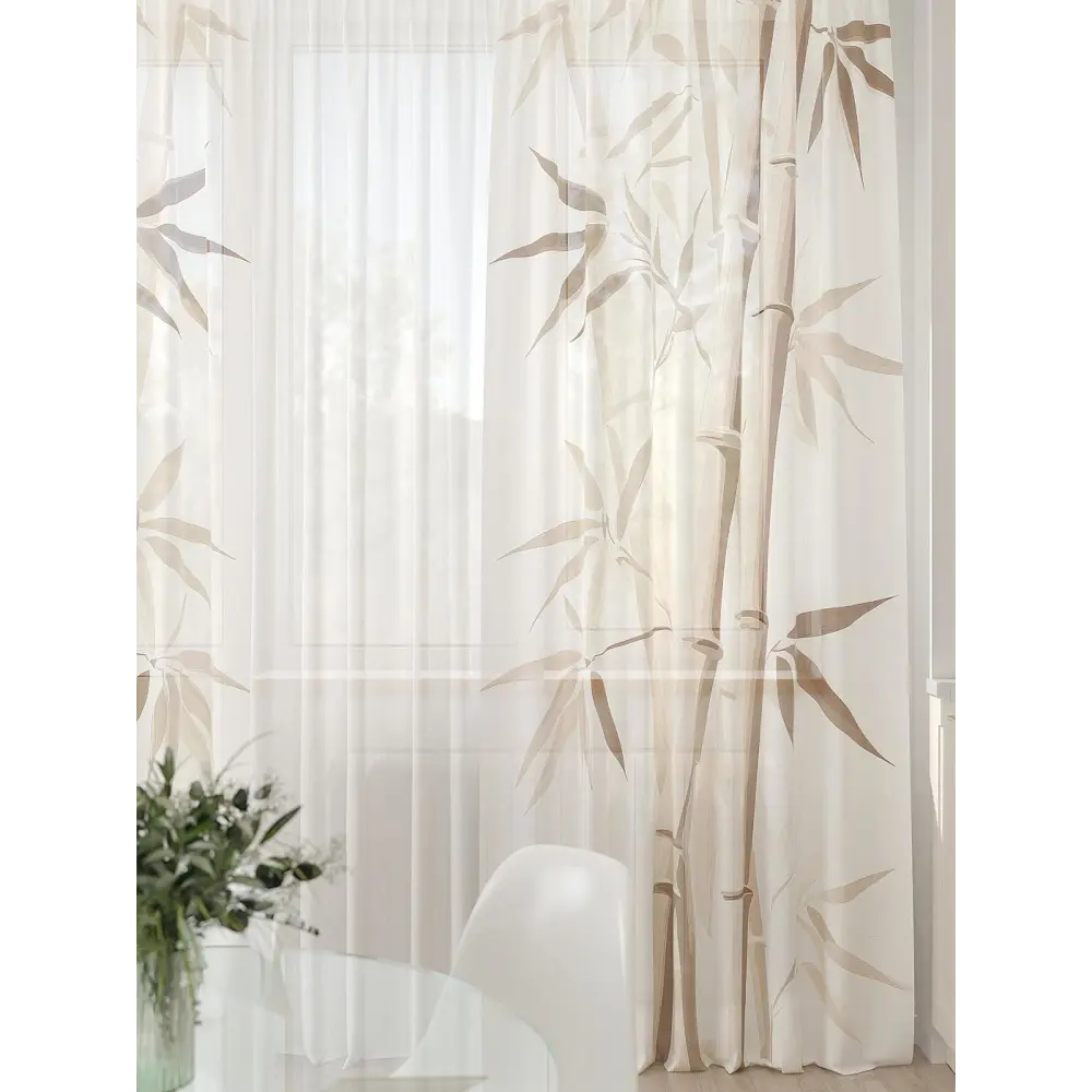 Фото 7 Тюль At home Базовая коллекция AT994079 на шторной ленте 260x450 см цвет бежевый Фото 7 Тюль At home Базовая коллекция AT994079 на шторной ленте 260x450 см цвет бежевый
