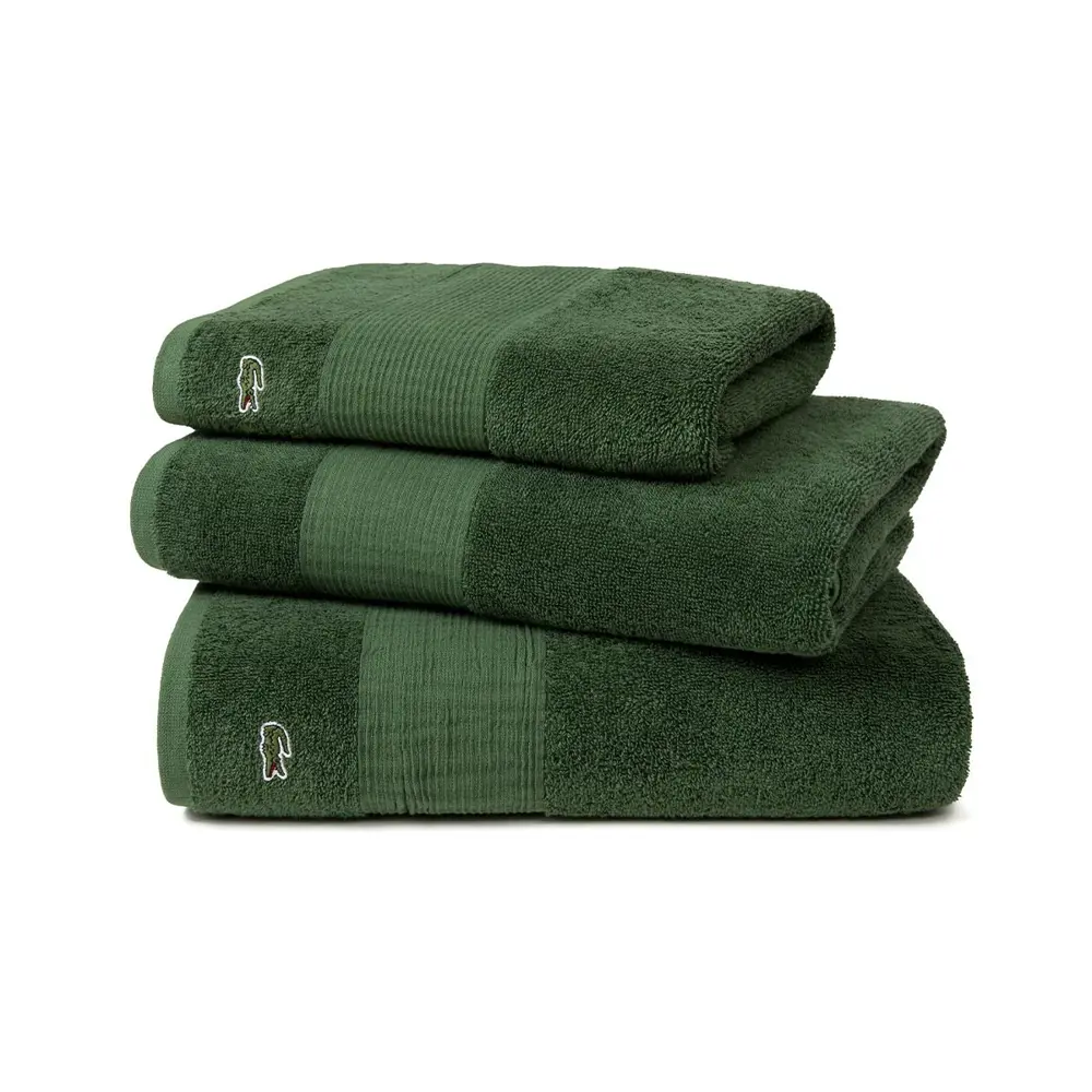 Фото Полотенце Lacoste Super для ванной 50x100 см зеленый Фото Полотенце Lacoste Super для ванной 50x100 см зеленый