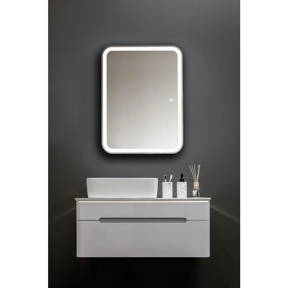 Фото 10 Шкаф для ванной комнаты Silver Mirrors Фиджи - 2 Flip 60 с подсветкой подогрев, сенсорный