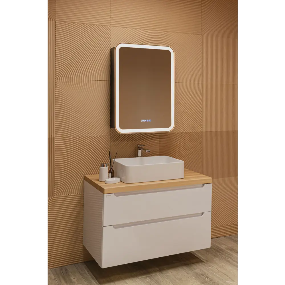 Фото 6 Шкаф для ванной комнаты Silver mirrors LED-00002724 с подсветкой 60x80см Фото 6 Шкаф для ванной комнаты Silver mirrors LED-00002724 с подсветкой 60x80см