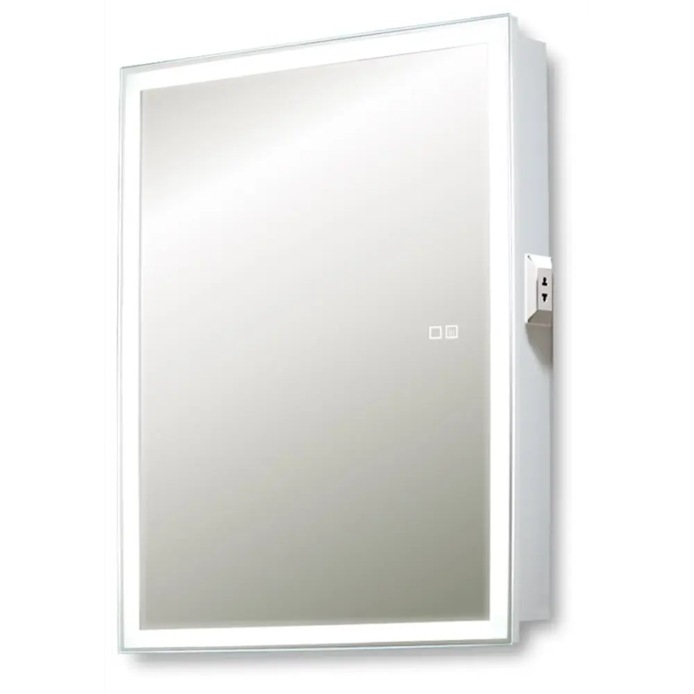 Фото 2 Шкаф для ванной комнаты Silver mirrors LED-00002681 с подсветкой 53.5x75см Фото 2 Шкаф для ванной комнаты Silver mirrors LED-00002681 с подсветкой 53.5x75см