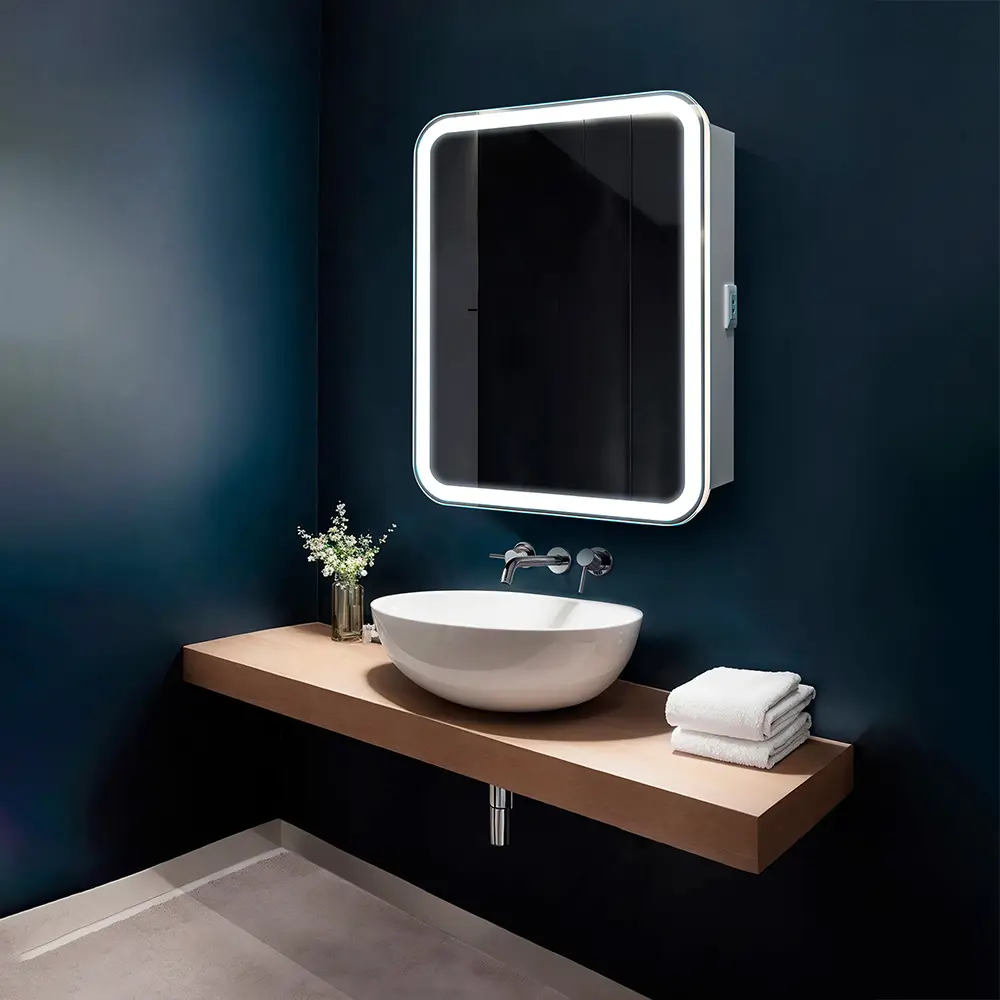 Фото 4 Шкаф для ванной комнаты Silver Mirrors Фиджи Flip 70 ИК с подсветкой 70x80 бесконтактный сенсор Фото 4 Шкаф для ванной комнаты Silver Mirrors Фиджи Flip 70 ИК с подсветкой 70x80 бесконтактный сенсор