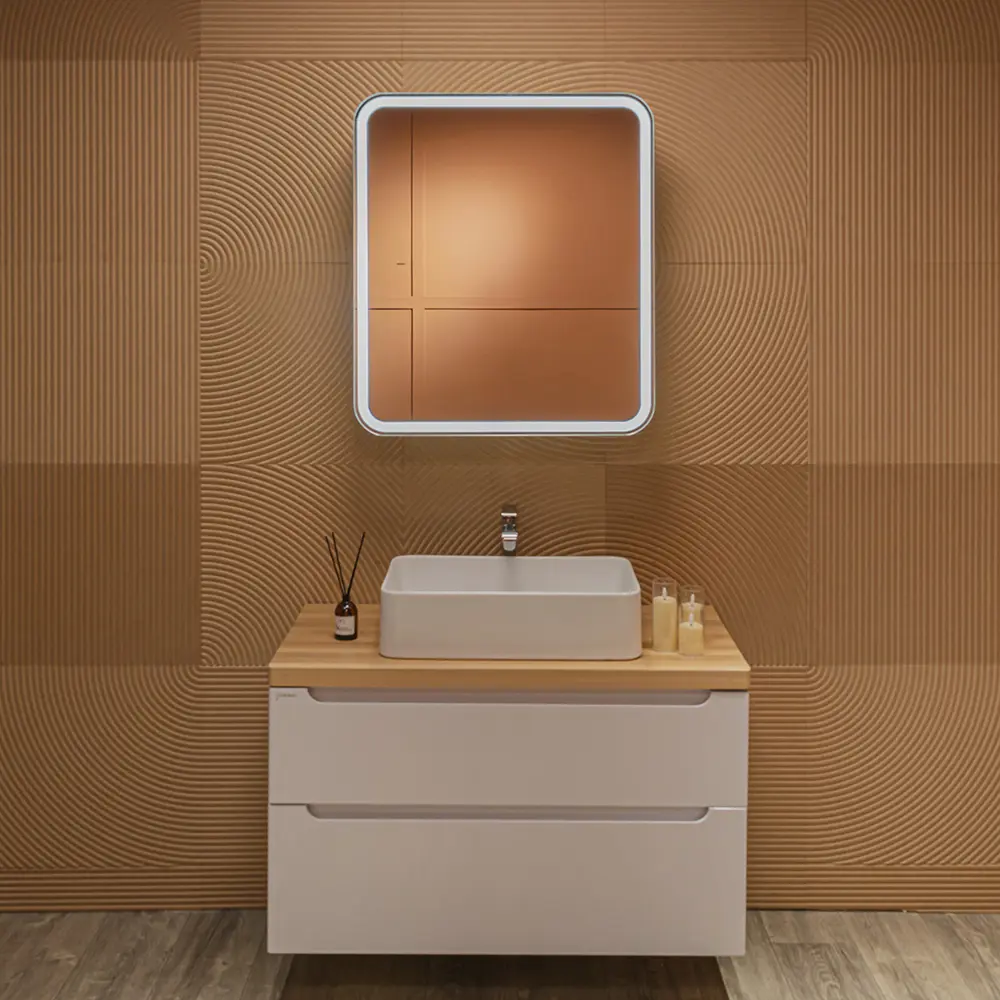 Фото 6 Шкаф для ванной комнаты Silver Mirrors Фиджи Flip 70 ИК с подсветкой 70x80 бесконтактный сенсор Фото 6 Шкаф для ванной комнаты Silver Mirrors Фиджи Flip 70 ИК с подсветкой 70x80 бесконтактный сенсор