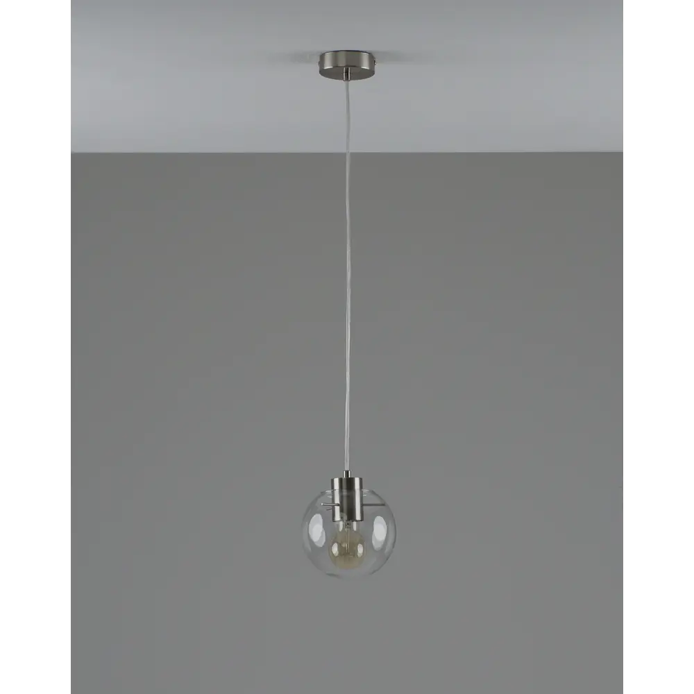 Фото 3 Светильник подвесной Moderli Aurora V11543-1p 1 лампа 3 м² цвет матовый хром Фото 3 Светильник подвесной Moderli Aurora V11543-1p 1 лампа 3 м² цвет матовый хром