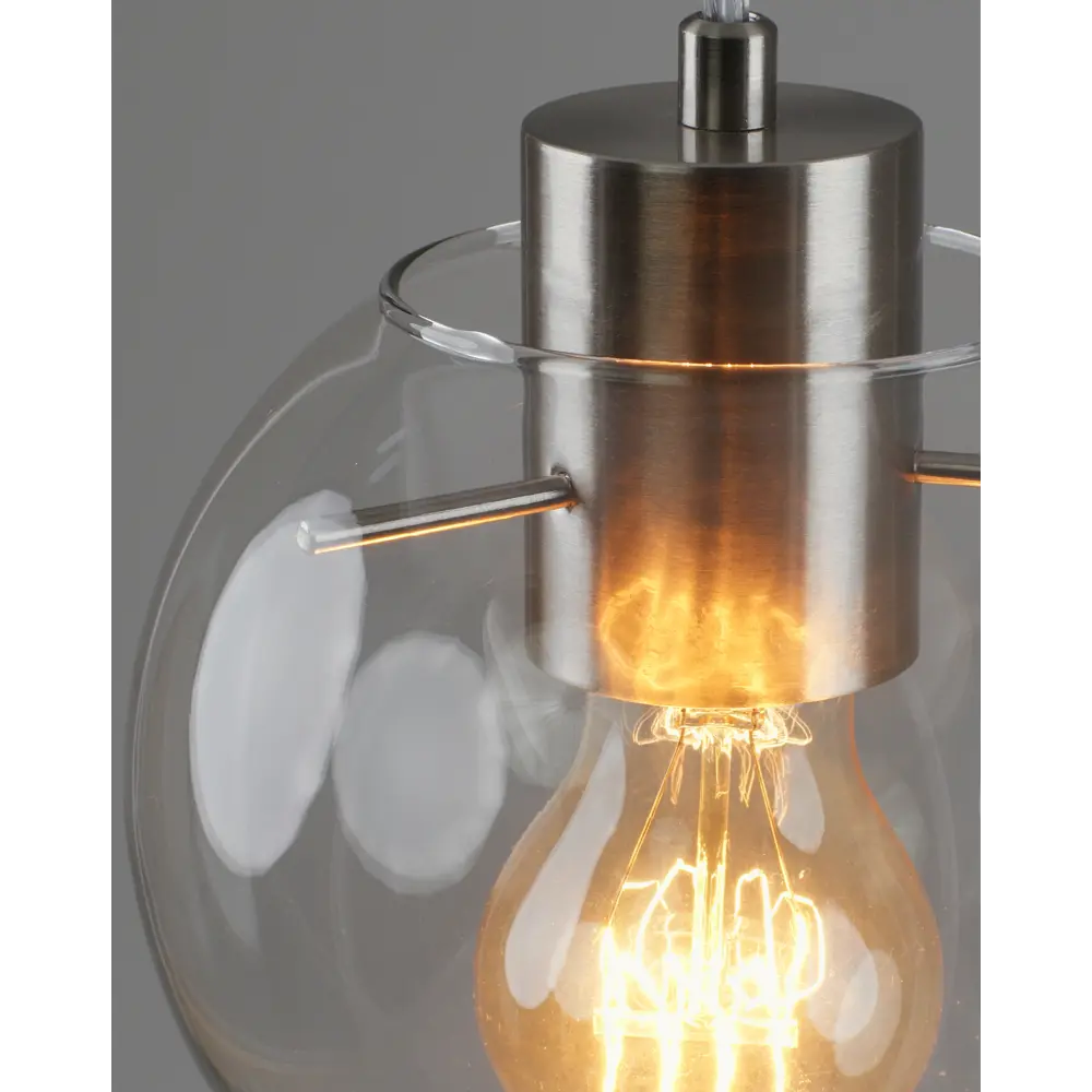 Фото 6 Светильник подвесной Moderli Aurora V11543-1p 1 лампа 3 м² цвет матовый хром Фото 6 Светильник подвесной Moderli Aurora V11543-1p 1 лампа 3 м² цвет матовый хром