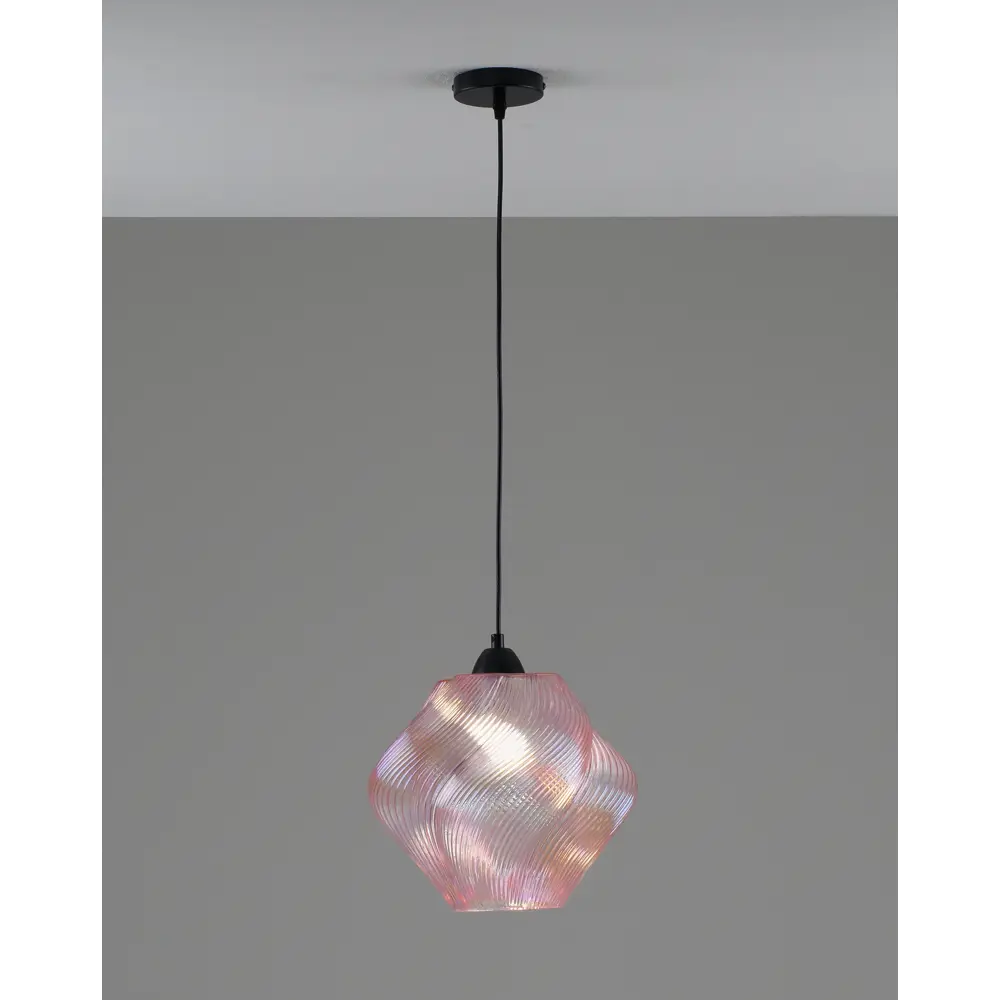 Фото 2 Светильник подвесной Moderli Rozy V11659-1p 1 лампа 10 м² цвет прозрачный/розовый/черный Фото 2 Светильник подвесной Moderli Rozy V11659-1p 1 лампа 10 м² цвет прозрачный/розовый/черный