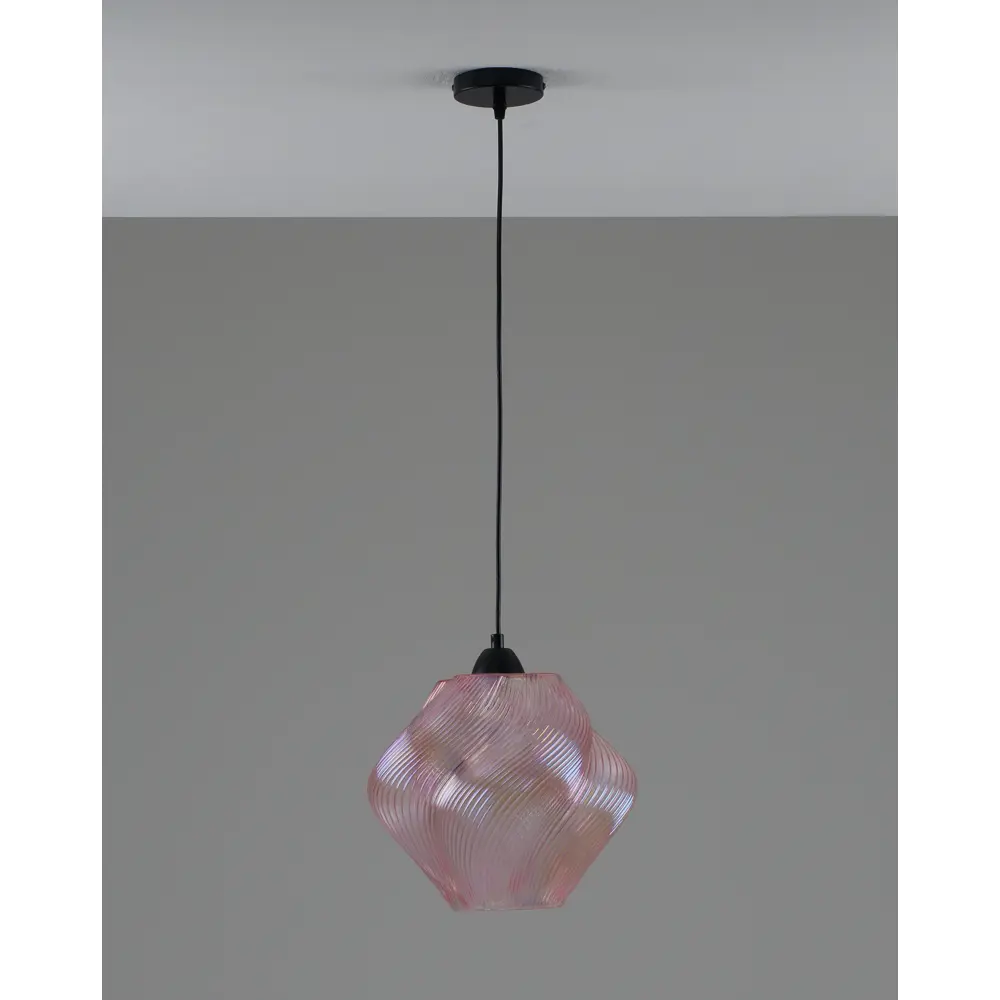 Фото 4 Светильник подвесной Moderli Rozy V11659-1p 1 лампа 10 м² цвет прозрачный/розовый/черный Фото 4 Светильник подвесной Moderli Rozy V11659-1p 1 лампа 10 м² цвет прозрачный/розовый/черный