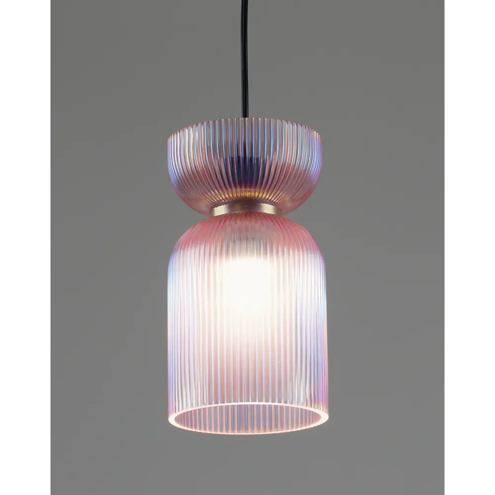 Фото 3 Светильник подвесной Moderli Roswell V11667-1p 1 лампа 6 м² цвет прозрачный/розовый/черный Фото 3 Светильник подвесной Moderli Roswell V11667-1p 1 лампа 6 м² цвет прозрачный/розовый/черный