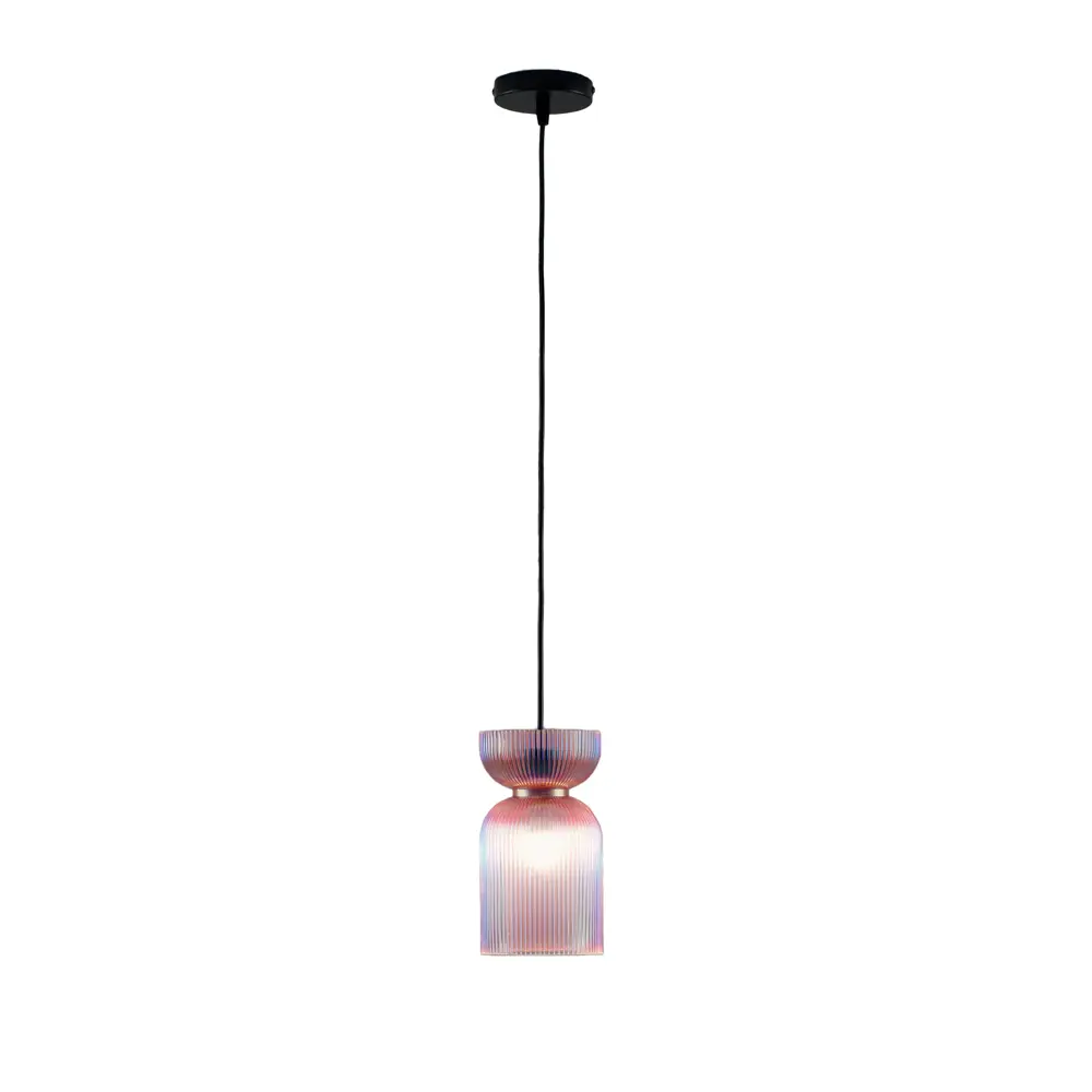 Фото 5 Светильник подвесной Moderli Roswell V11667-1p 1 лампа 6 м² цвет прозрачный/розовый/черный Фото 5 Светильник подвесной Moderli Roswell V11667-1p 1 лампа 6 м² цвет прозрачный/розовый/черный