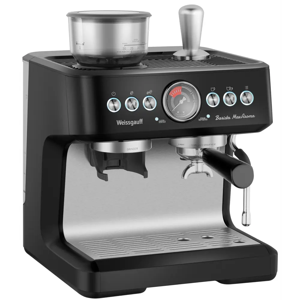 Фото Кофейная станция Weissgauff WCM 685 Barista MaxAroma Pro Nero Фото Кофейная станция Weissgauff WCM 685 Barista MaxAroma Pro Nero