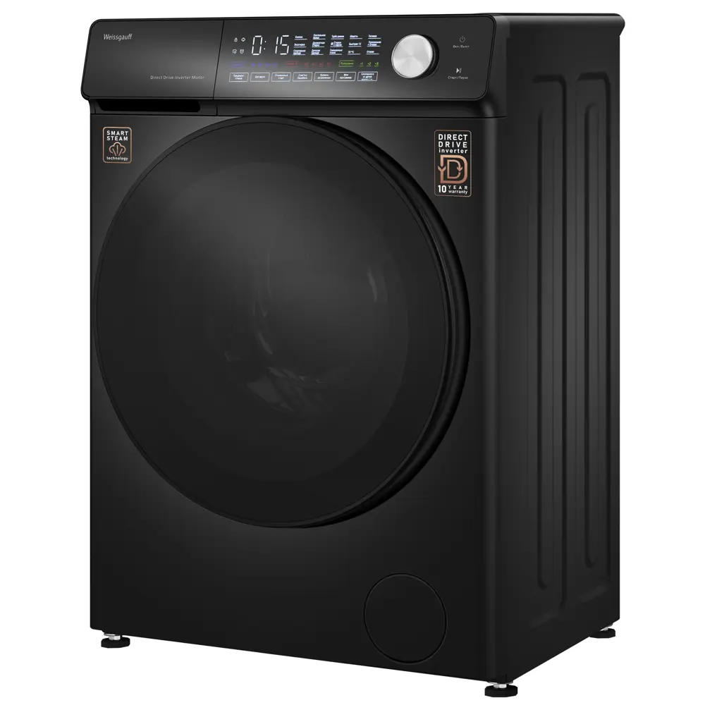 Фото 3 Стиральная машина Weissgauff 45126 steam direct drive matt black 59.5x85x44.5 см 7 кг цвет черный Фото 3 Стиральная машина Weissgauff 45126 steam direct drive matt black 59.5x85x44.5 см 7 кг цвет черный
