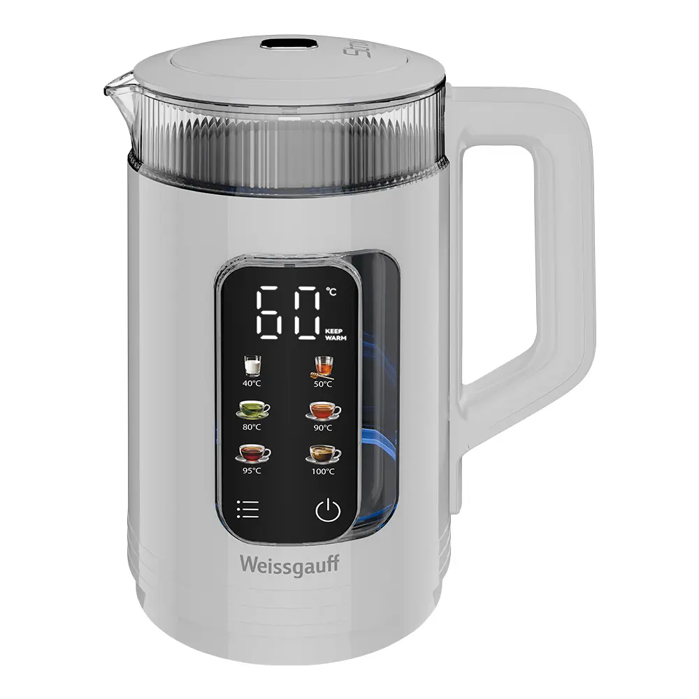 Фото 2 Чайник электрический Weissgauff WK 1520 Dw Touch BodyCool Фото 2 Чайник электрический Weissgauff WK 1520 Dw Touch BodyCool